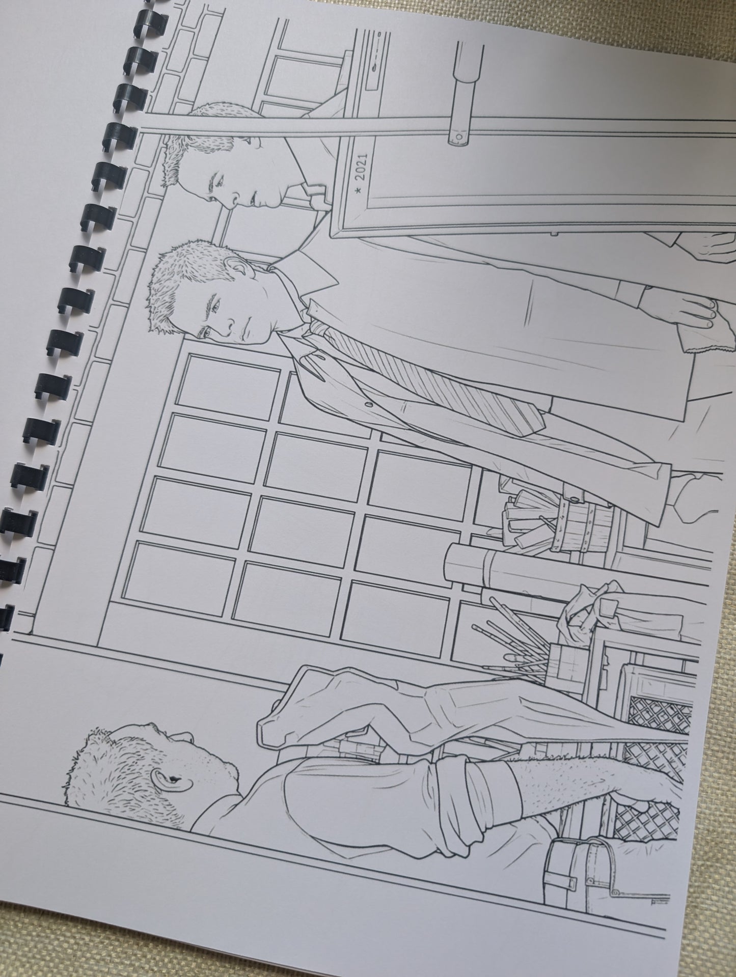 NCIS Gibbs Team Colouring Book | Crime Drama TV Series Inspired A4 Colouring Book