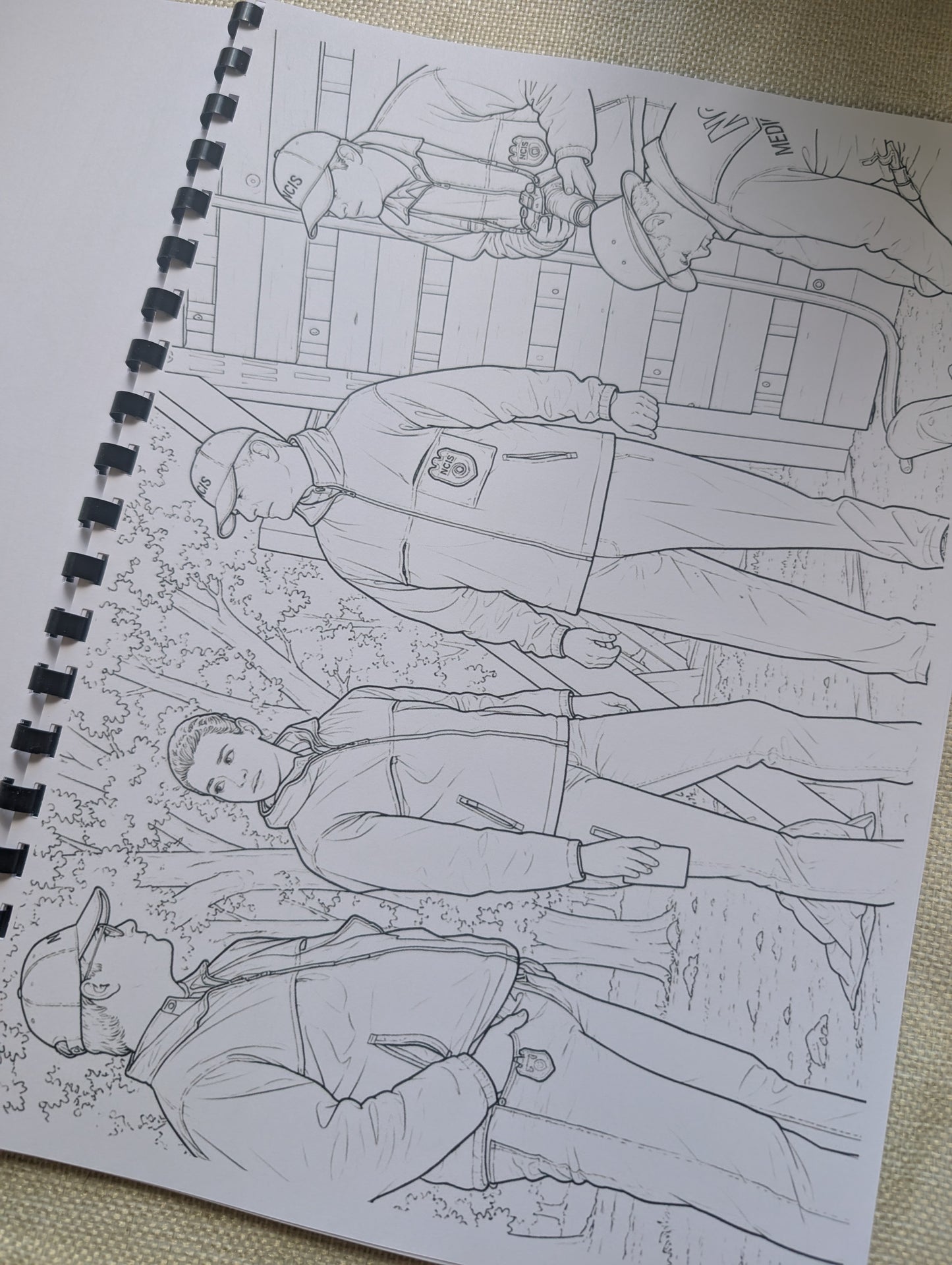 NCIS Gibbs Team Colouring Book | Crime Drama TV Series Inspired A4 Colouring Book