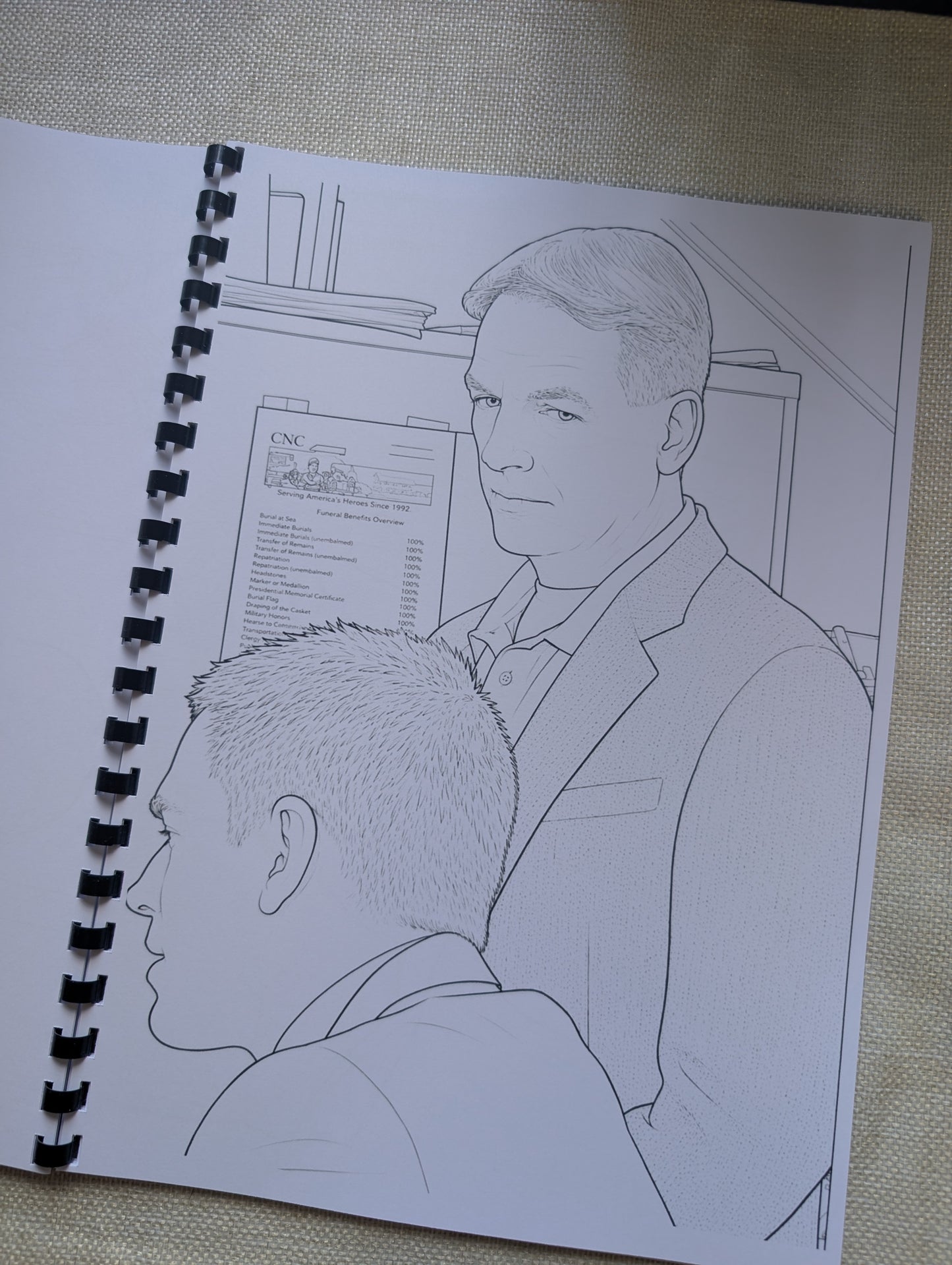 NCIS Gibbs Team Colouring Book | Crime Drama TV Series Inspired A4 Colouring Book