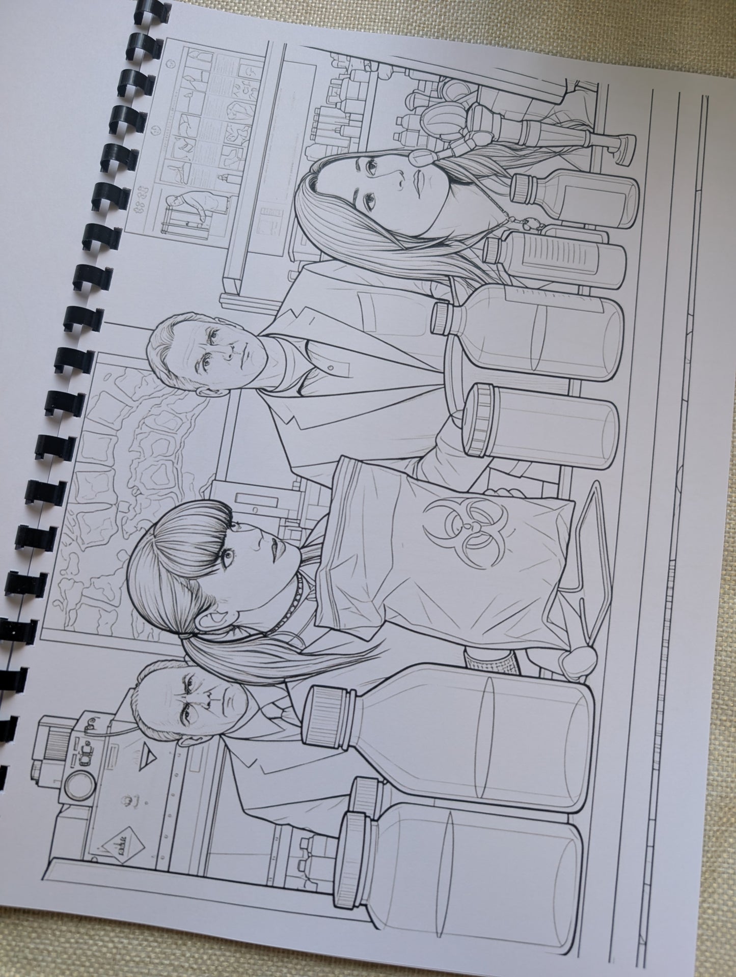 NCIS Gibbs Team Colouring Book | Crime Drama TV Series Inspired A4 Colouring Book
