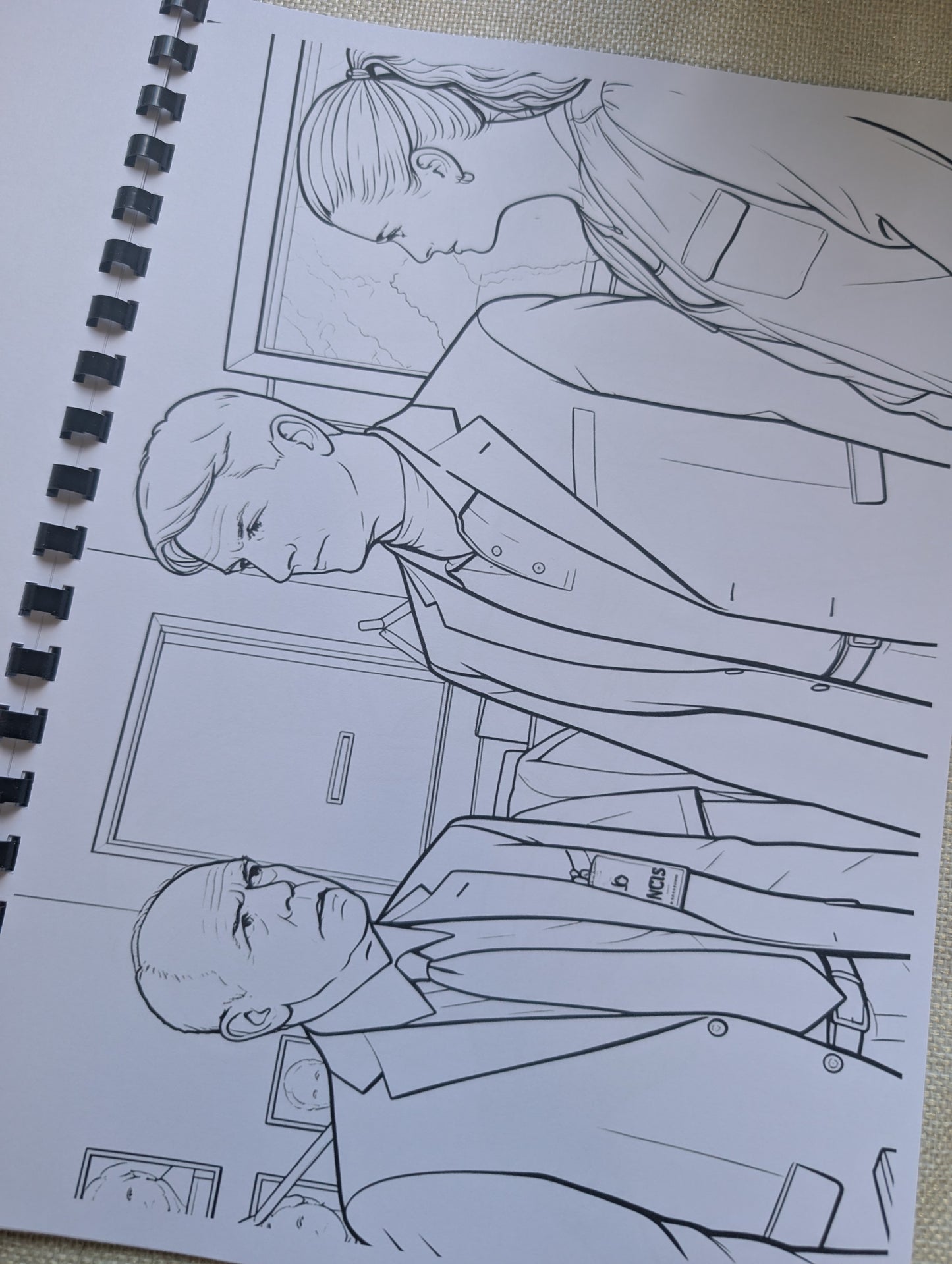 NCIS Gibbs Team Colouring Book | Crime Drama TV Series Inspired A4 Colouring Book