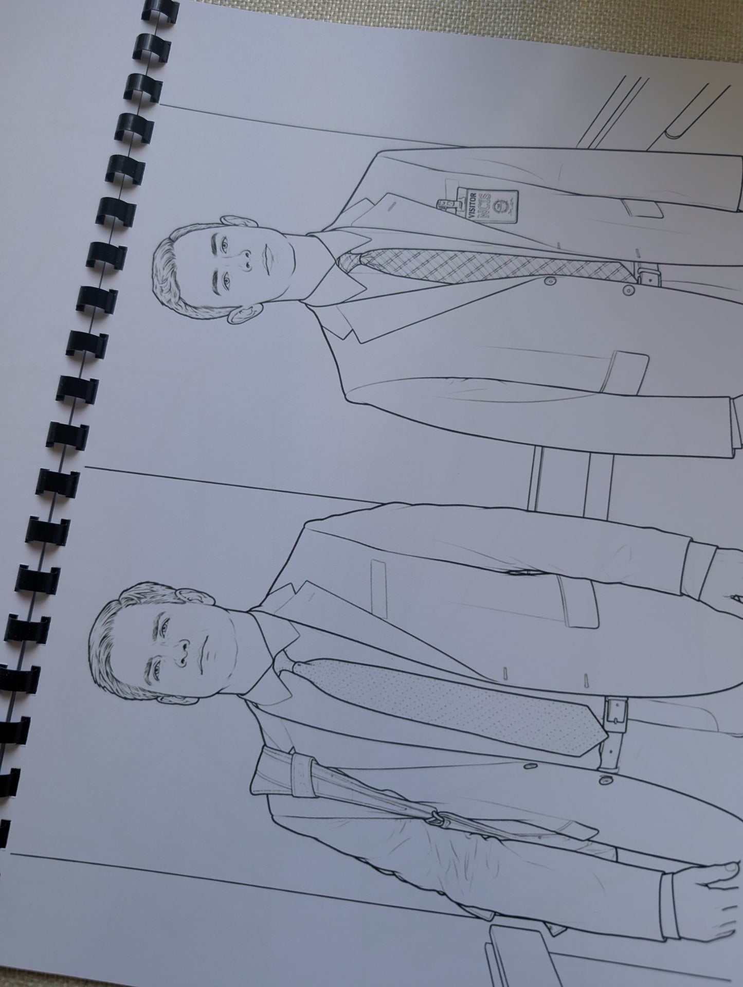NCIS Gibbs Team Colouring Book | Crime Drama TV Series Inspired A4 Colouring Book