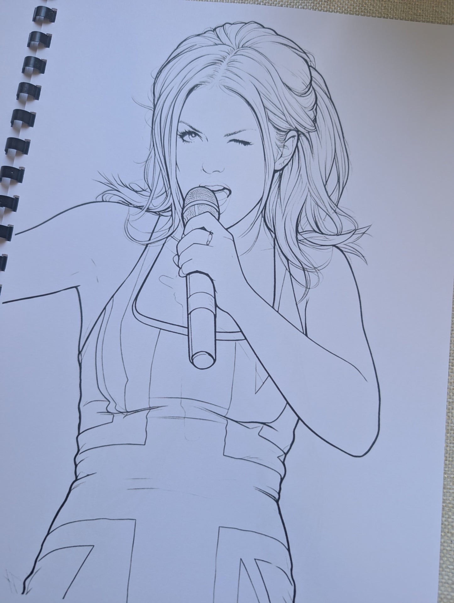Spice Girls Colouring Book | 90s Pop Music A4 Colouring Book | Girl Power Fan Gift