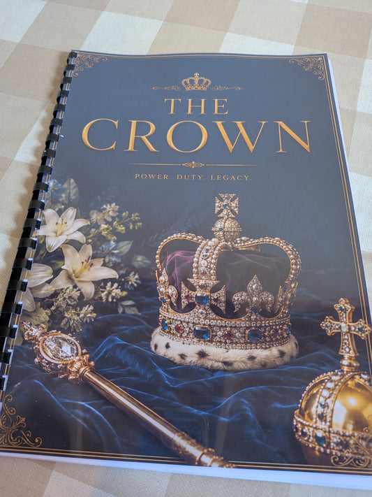 The Crown TV Series Colouring Book | Royal Family Inspired Colouring Book | A4 Fan Art Colouring Book