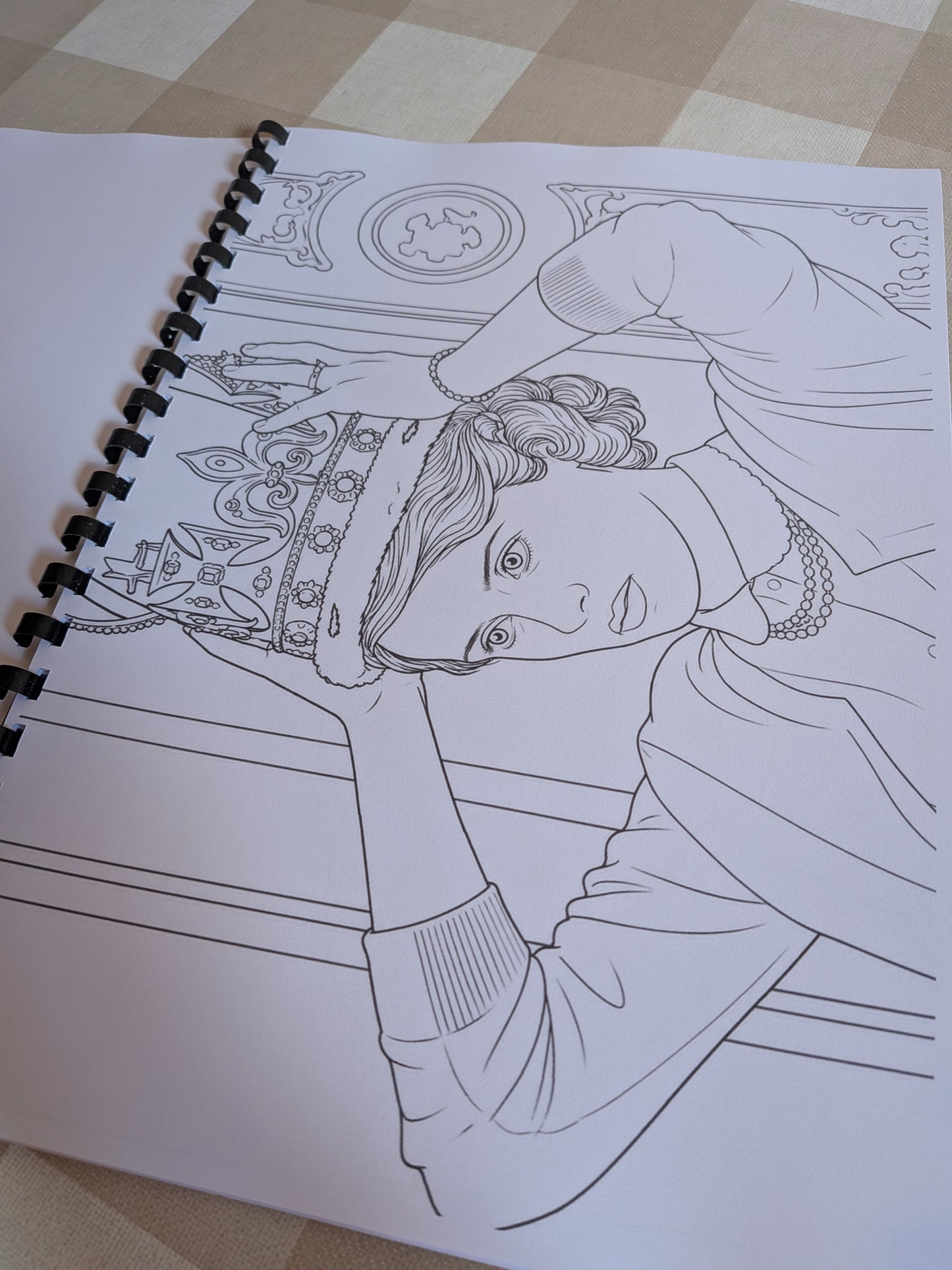The Crown TV Series Colouring Book | Royal Family Inspired Colouring Book | A4 Fan Art Colouring Book