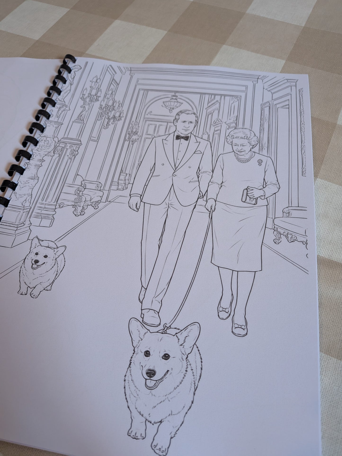 The Crown TV Series Colouring Book | Royal Family Inspired Colouring Book | A4 Fan Art Colouring Book
