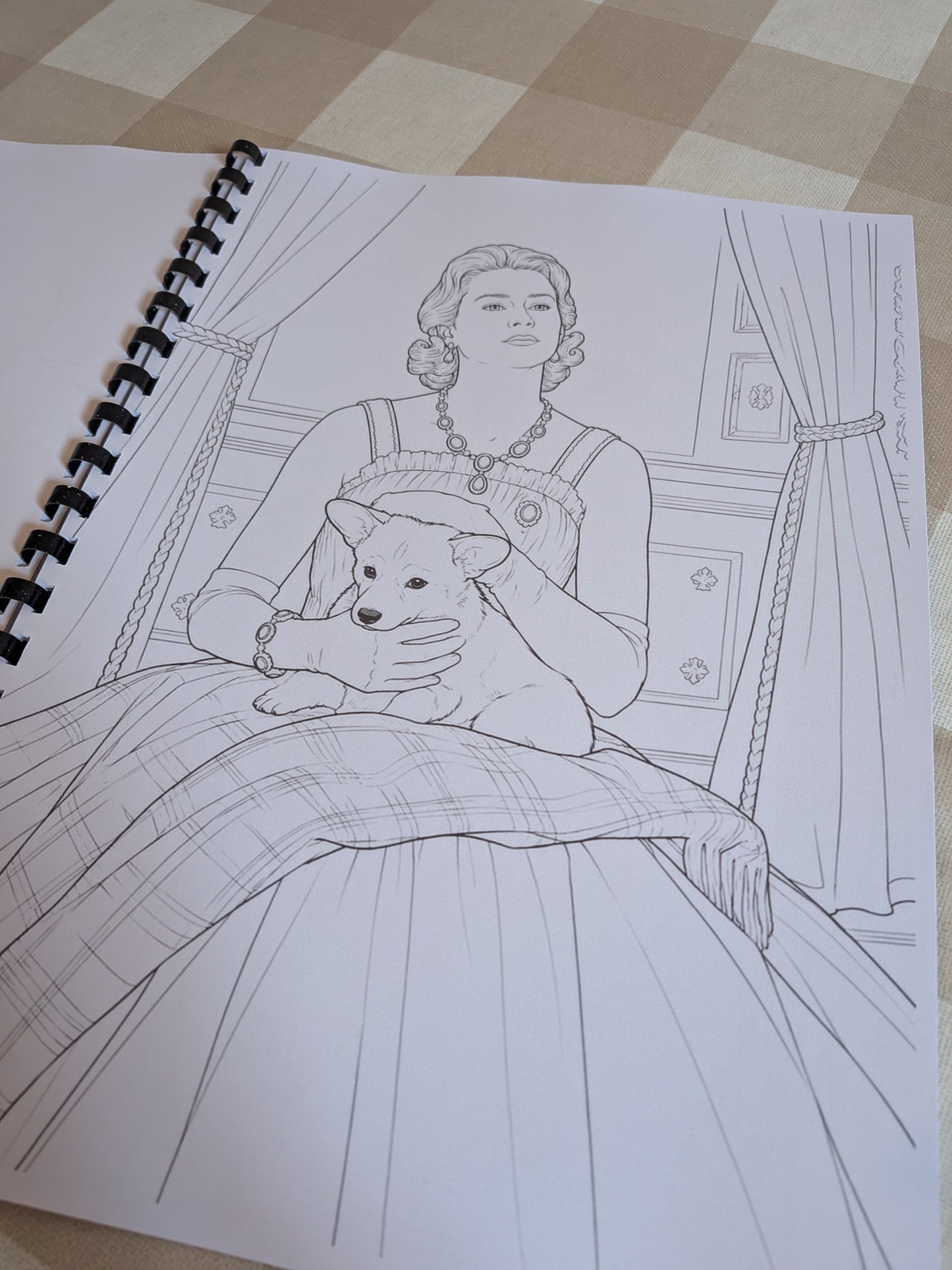 The Crown TV Series Colouring Book | Royal Family Inspired Colouring Book | A4 Fan Art Colouring Book