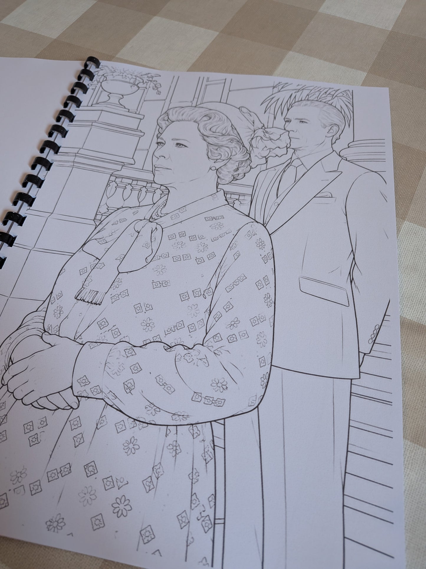The Crown TV Series Colouring Book | Royal Family Inspired Colouring Book | A4 Fan Art Colouring Book