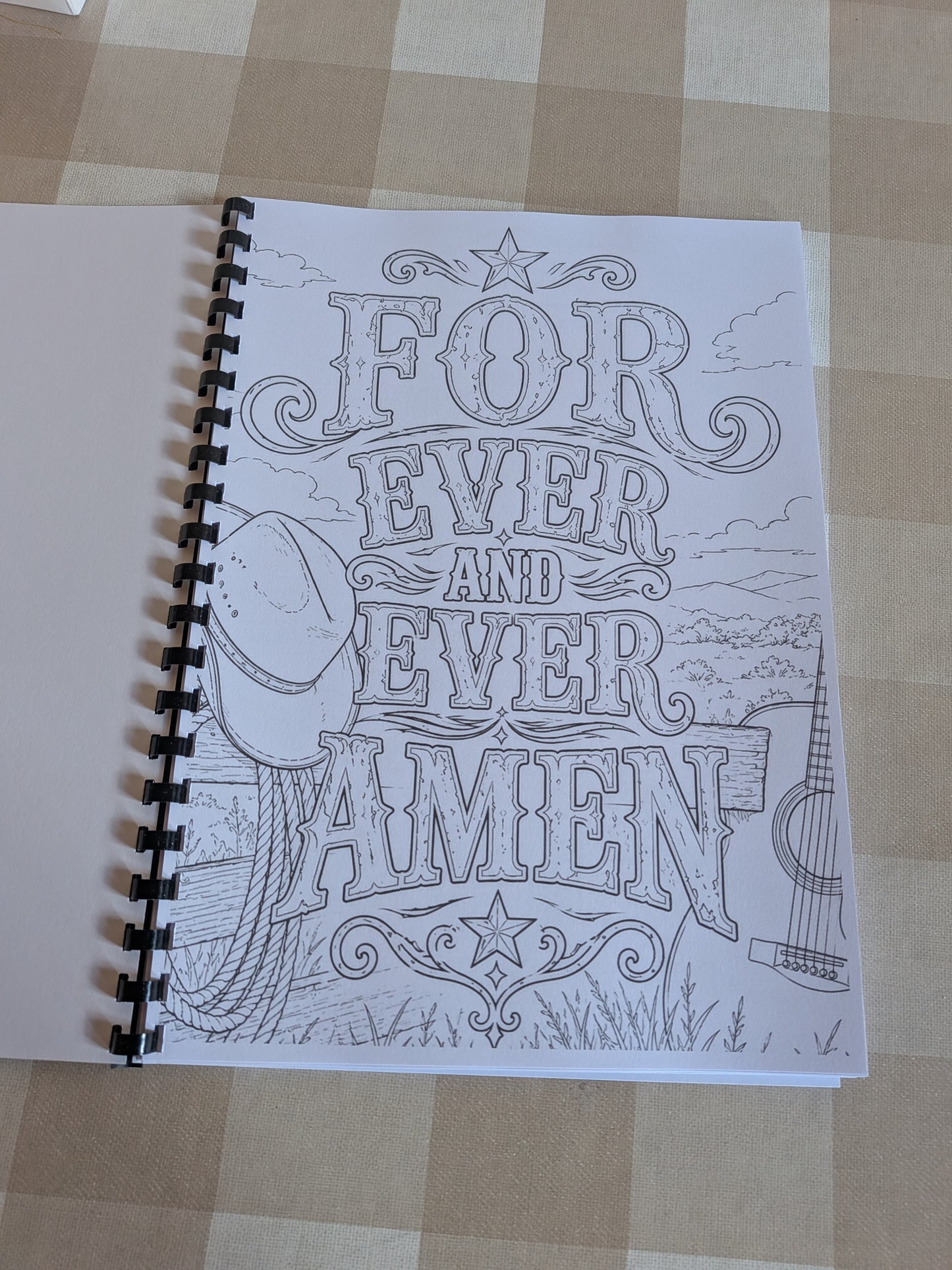 Country Lyrics Colouring Book | Country Music Inspired Colouring Book | A4 Country Fan Colouring Book