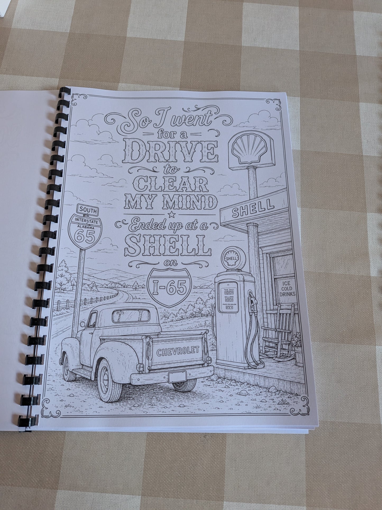 Country Lyrics Colouring Book | Country Music Inspired Colouring Book | A4 Country Fan Colouring Book