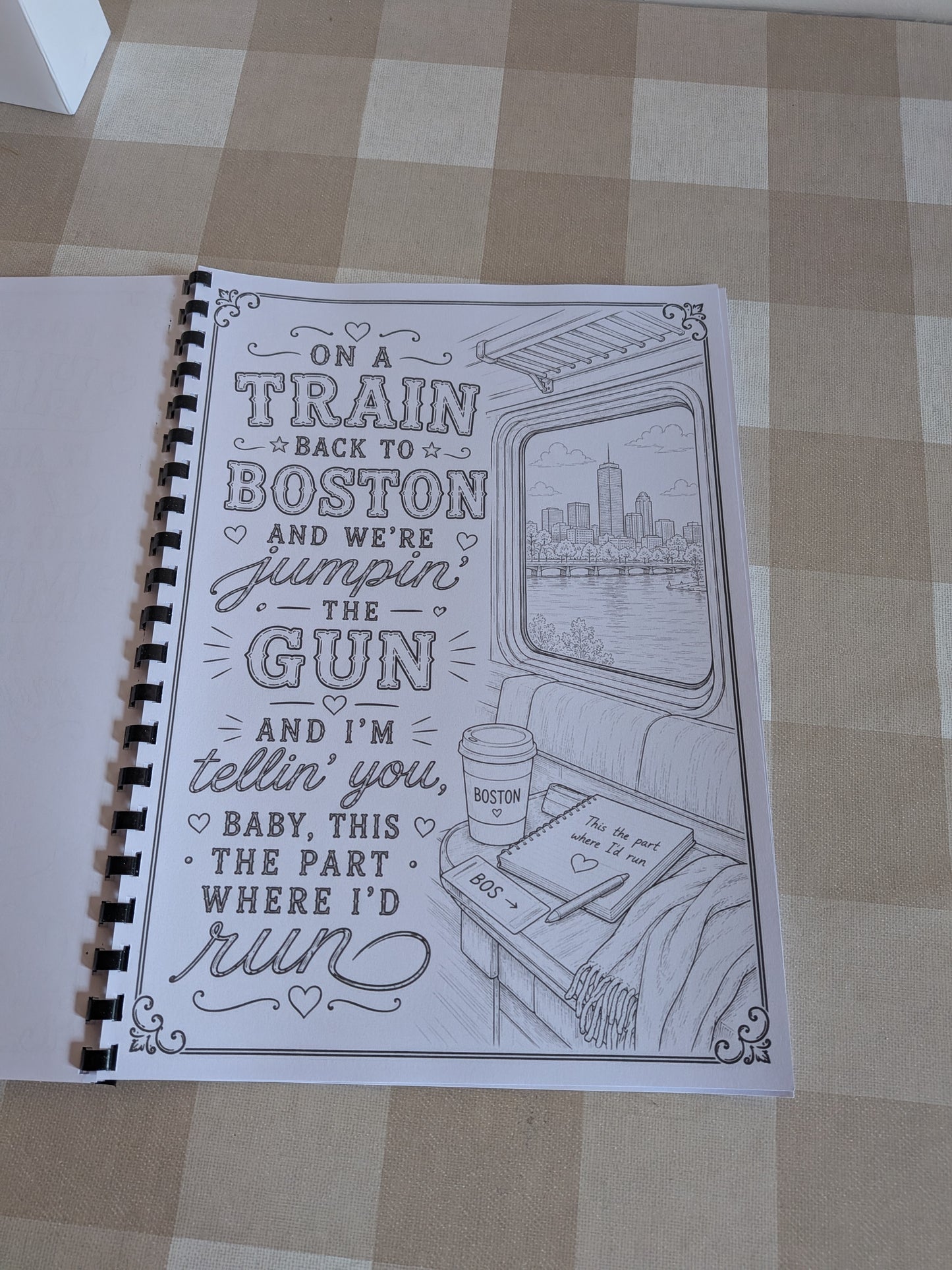 Country Lyrics Colouring Book | Country Music Inspired Colouring Book | A4 Country Fan Colouring Book