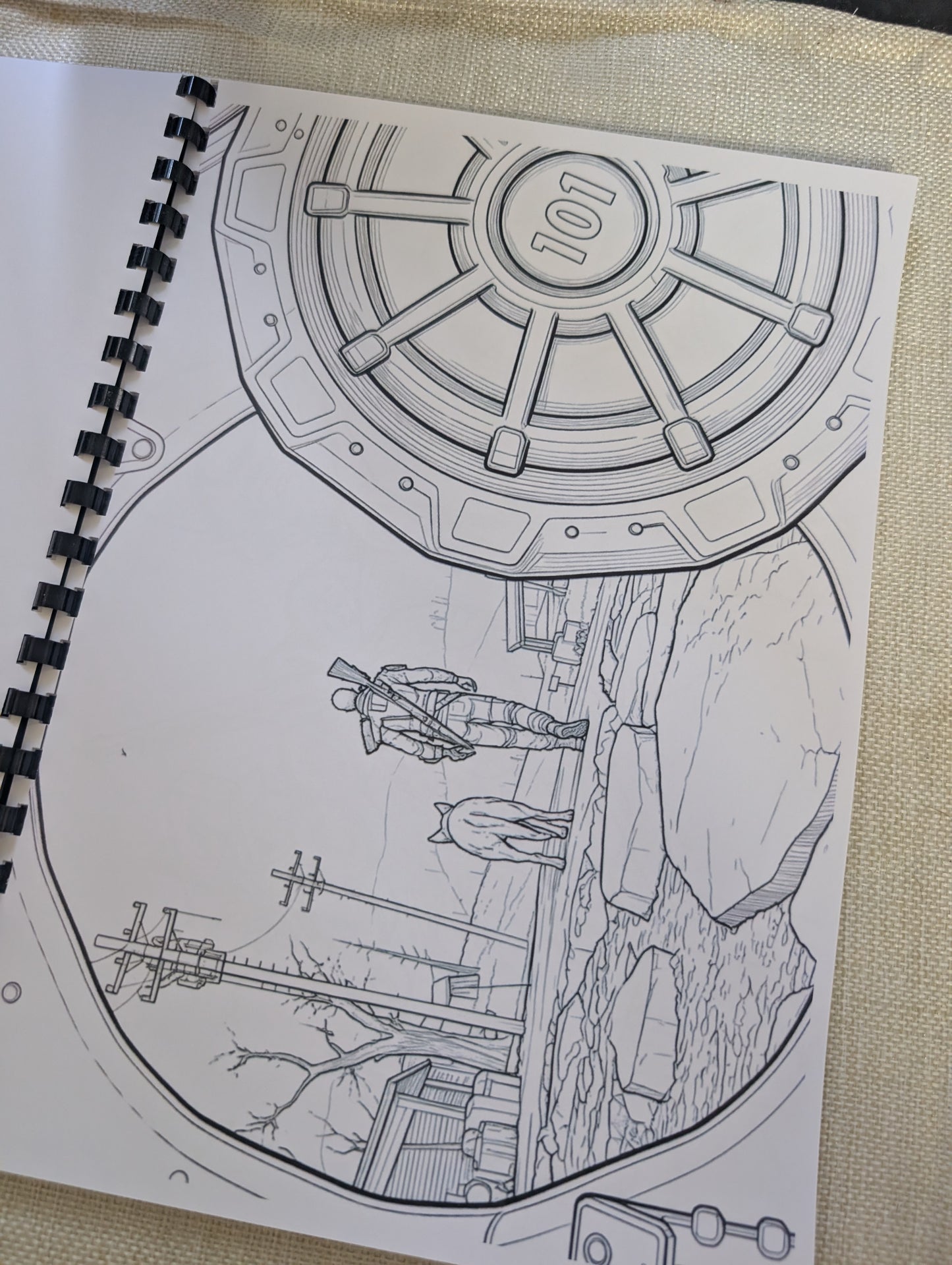 Fallout Inspired Colouring Book