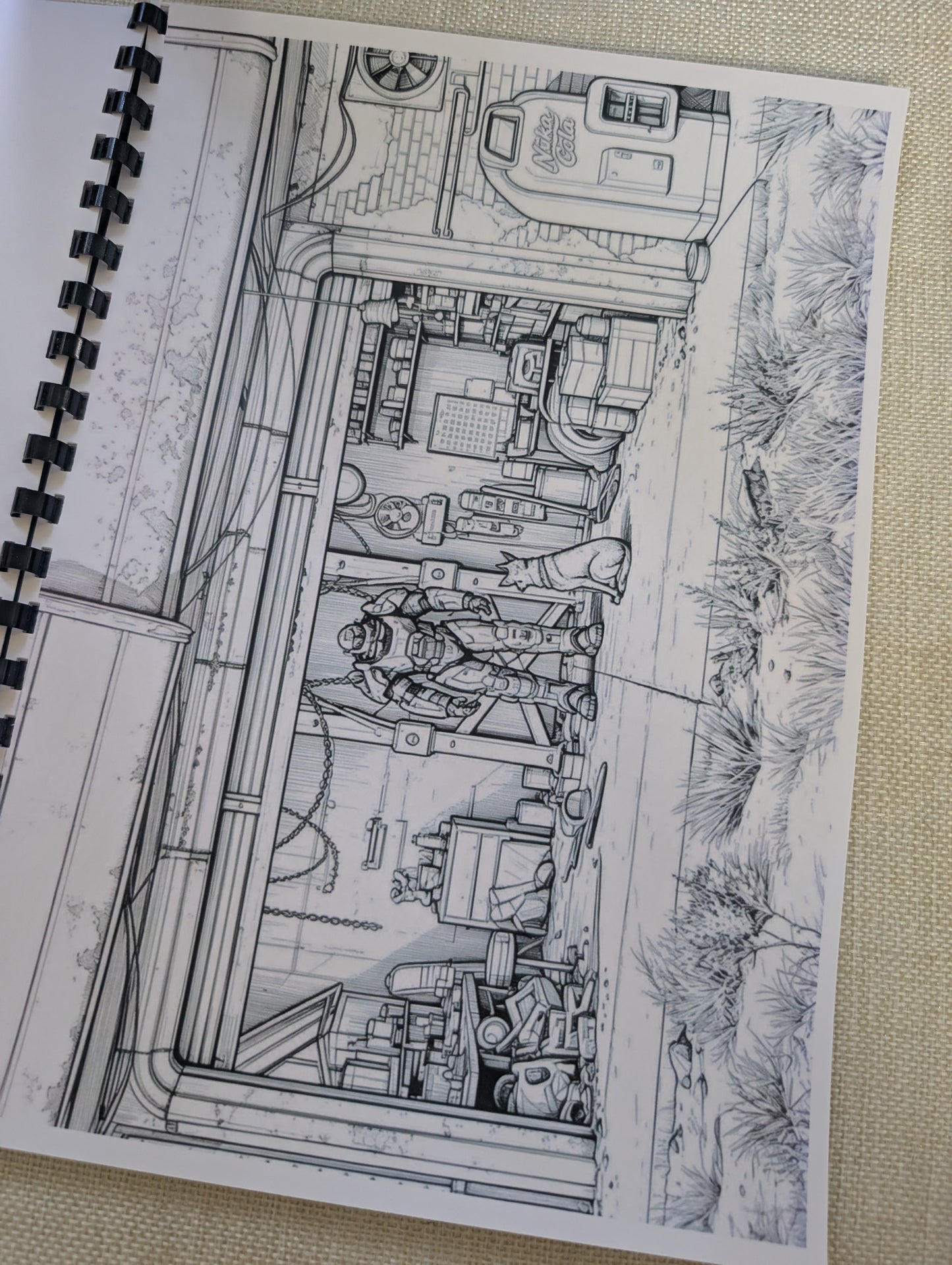 Fallout Inspired Colouring Book