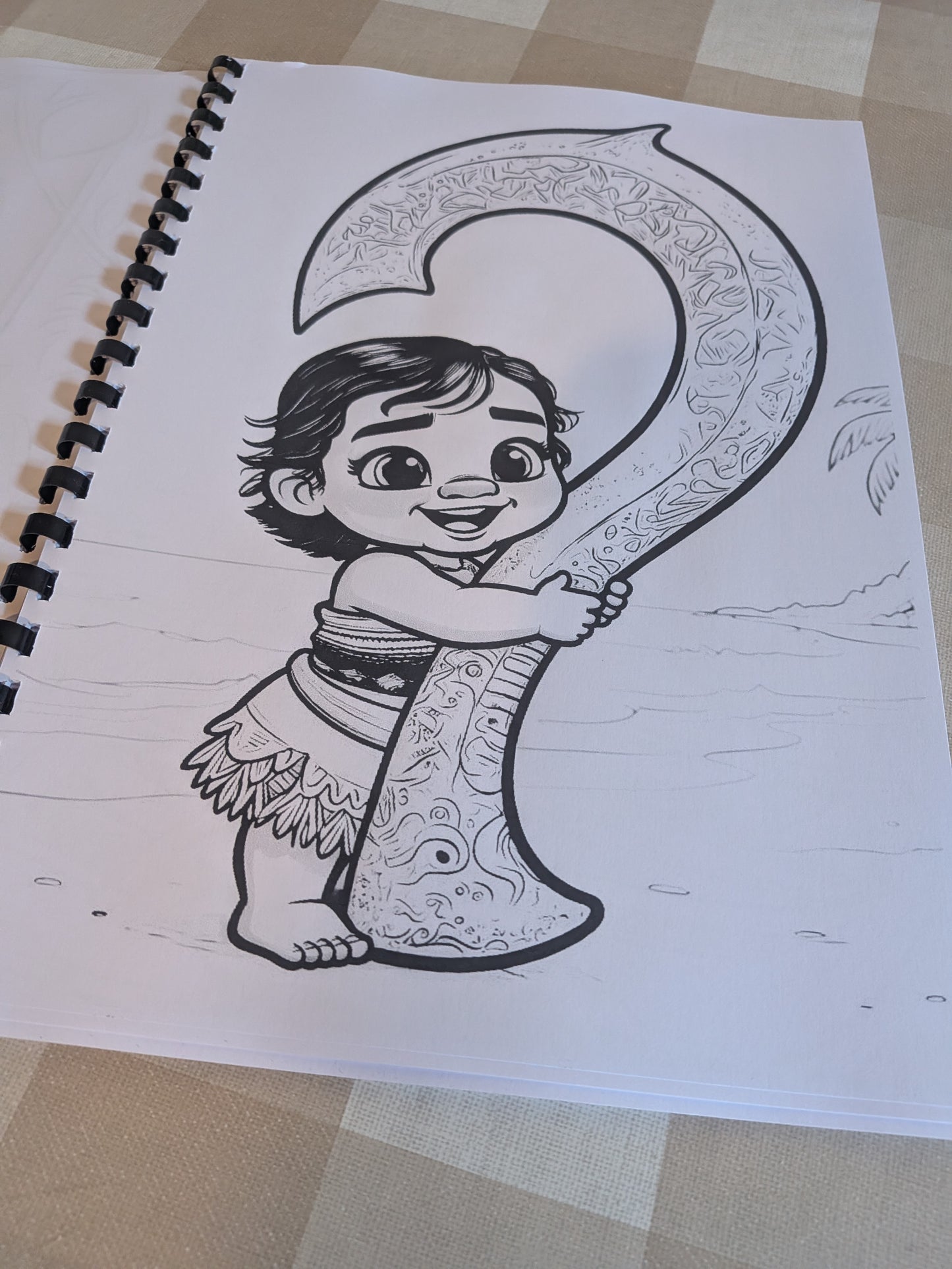 Moana Inspired Colouring Book