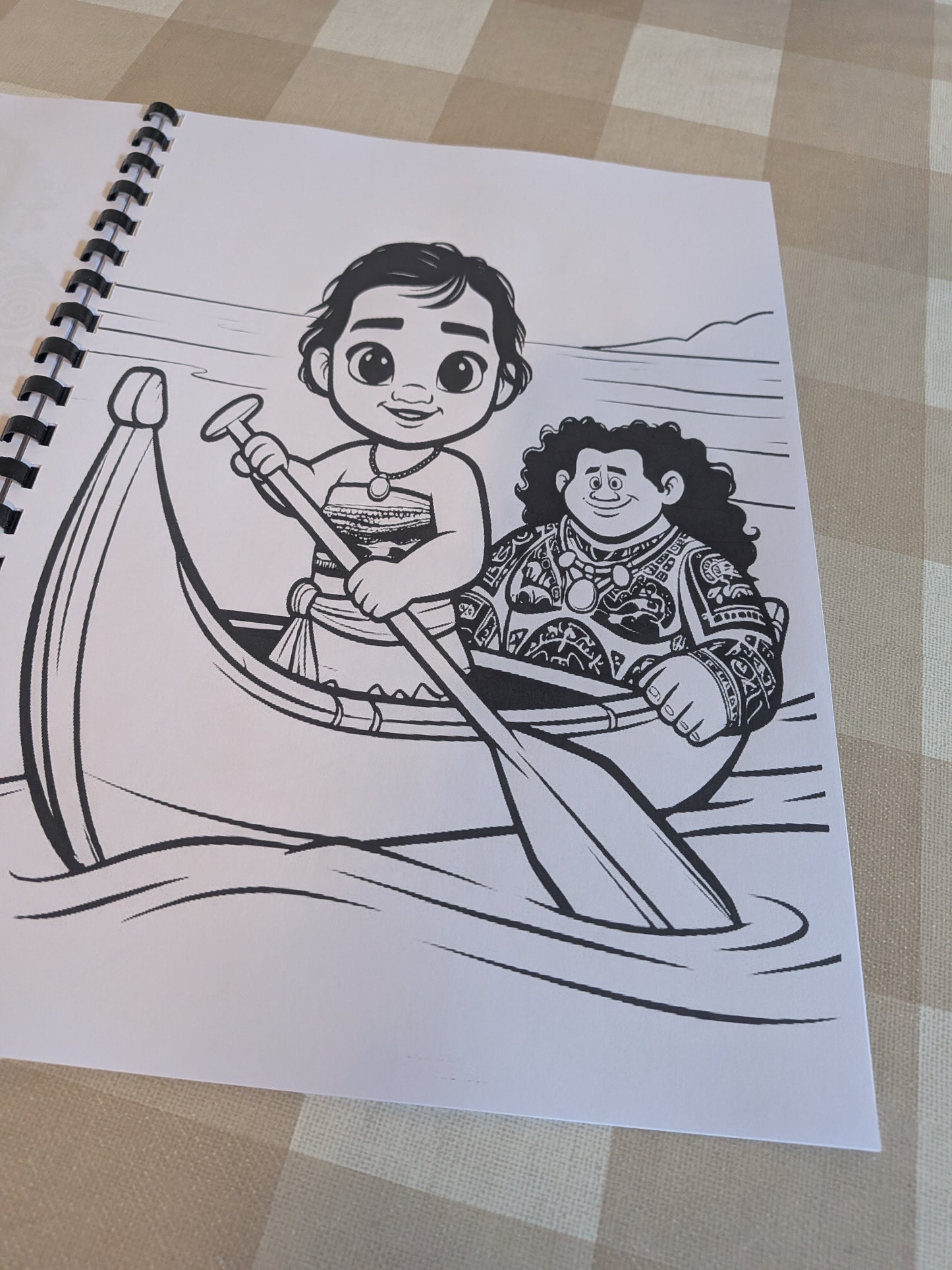Moana Inspired Colouring Book