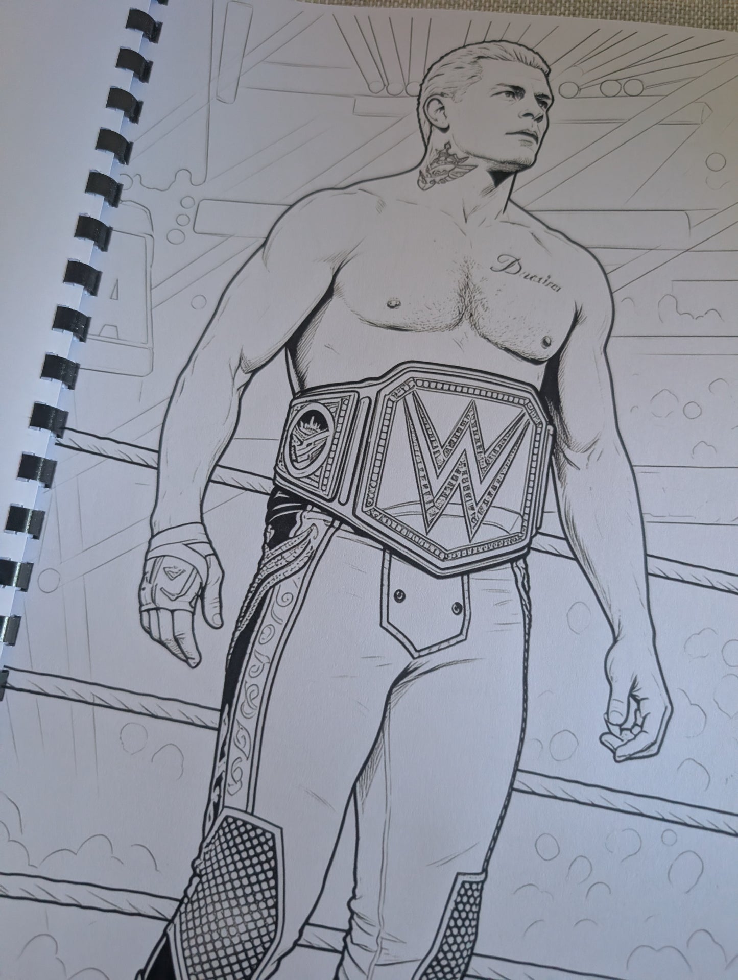 WWE Colouring Book Volume 2 – NEW A4 Printed Wrestling Inspired Colouring Book
