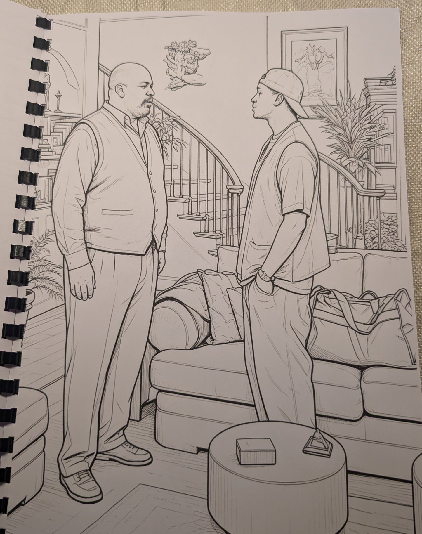 Fresh Prince of Bel-Air Colouring Book – A4 Printed 90s TV Inspired Colouring Book