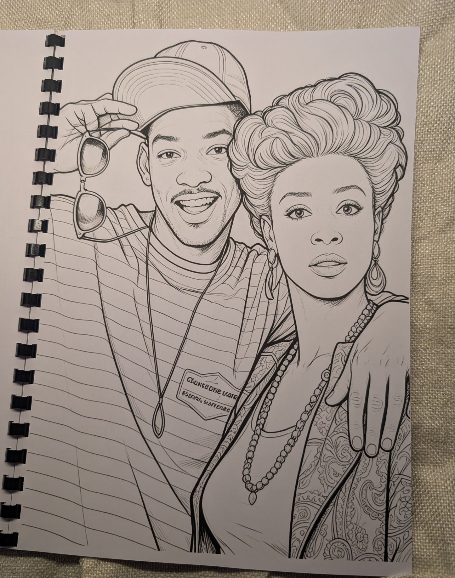 Fresh Prince of Bel-Air Colouring Book – A4 Printed 90s TV Inspired Colouring Book