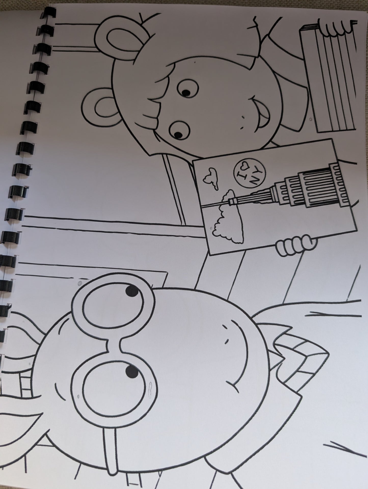 Arthur Inspired Colouring Book | 90s TV Nostalgia | Physical Colouring Book
