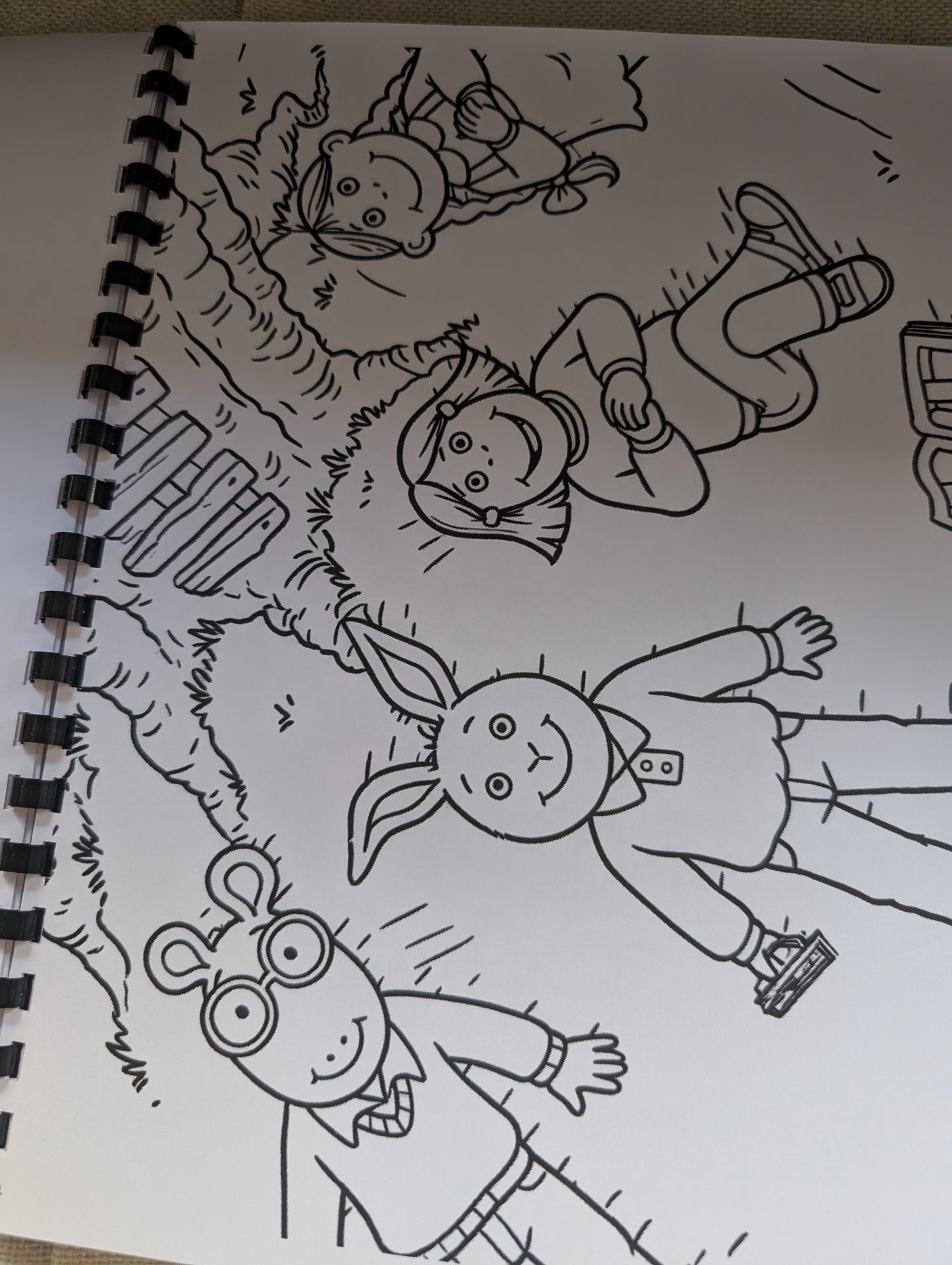Arthur Inspired Colouring Book | 90s TV Nostalgia | Physical Colouring Book