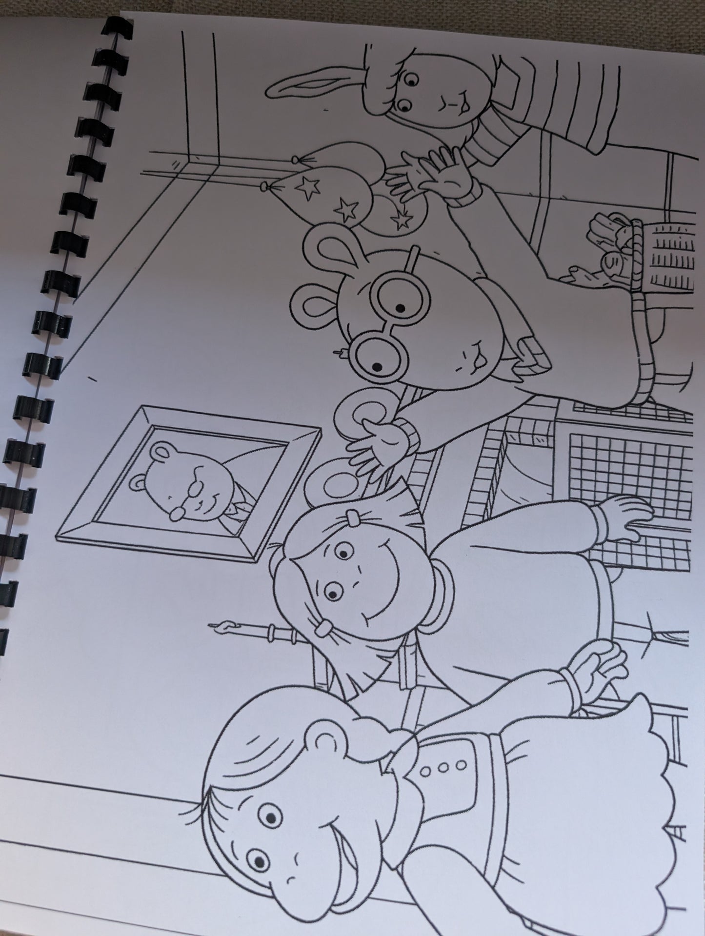Arthur Inspired Colouring Book | 90s TV Nostalgia | Physical Colouring Book
