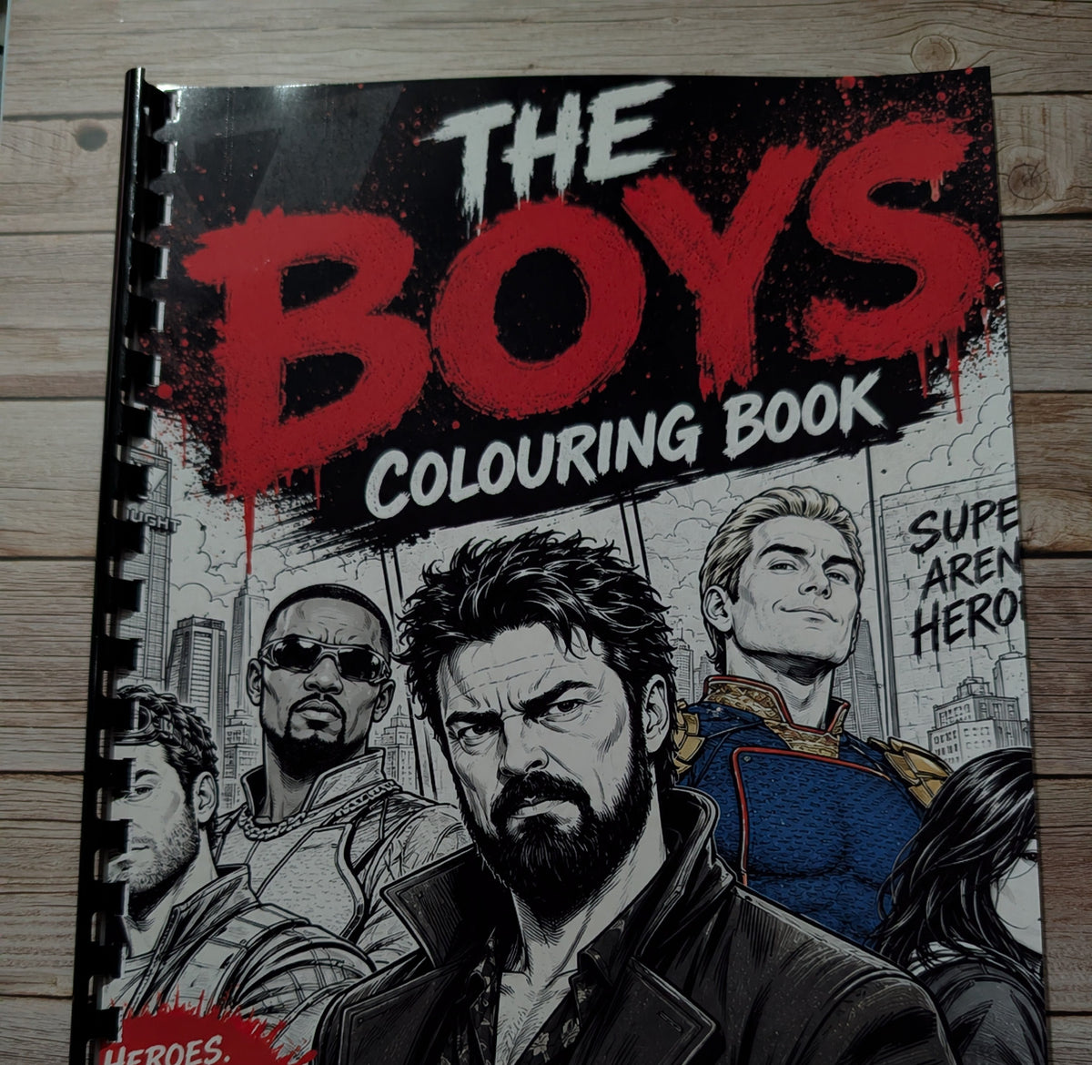 The Boys Colouring Book | Superhero TV Series Inspired Adult Colouring Book