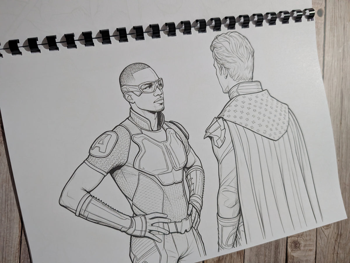 The Boys Colouring Book | Superhero TV Series Inspired Adult Colouring Book