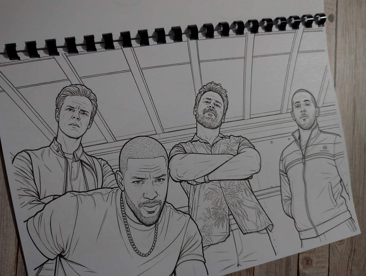 The Boys Colouring Book | Superhero TV Series Inspired Adult Colouring Book