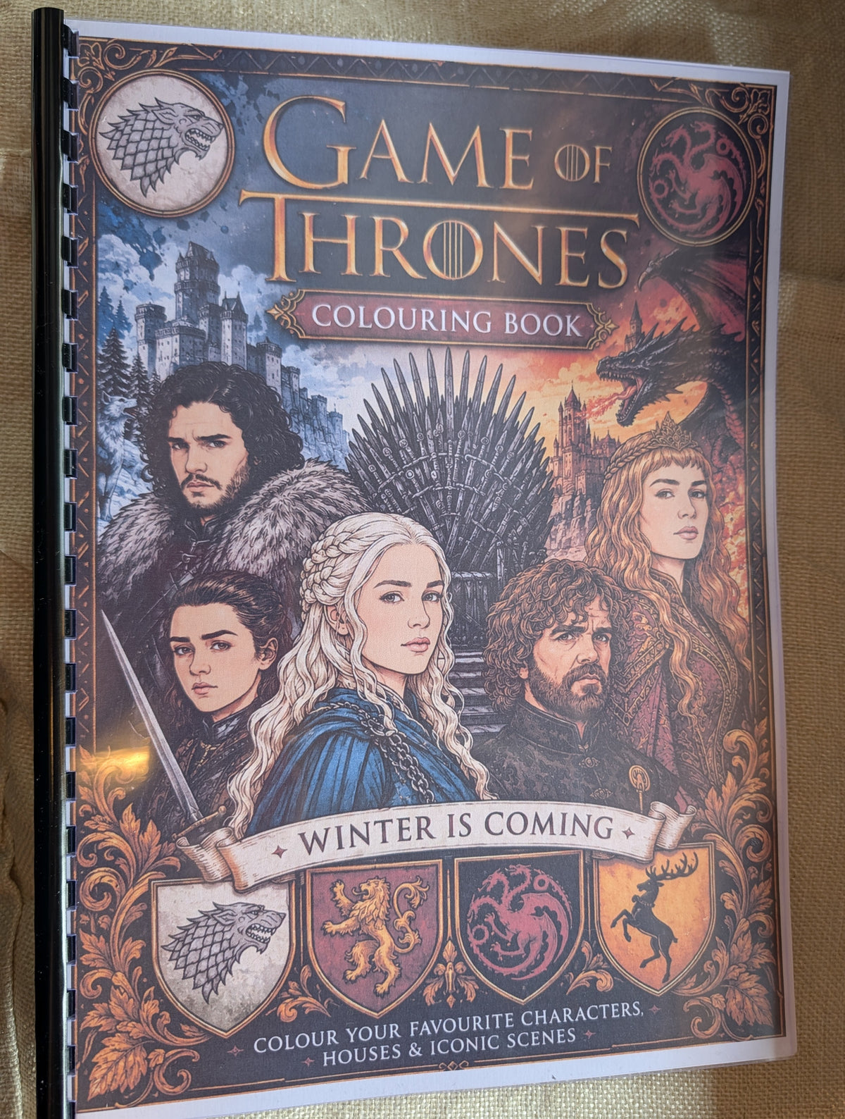 Game of Thrones Colouring Book | Fantasy TV Inspired Adult Colouring Book