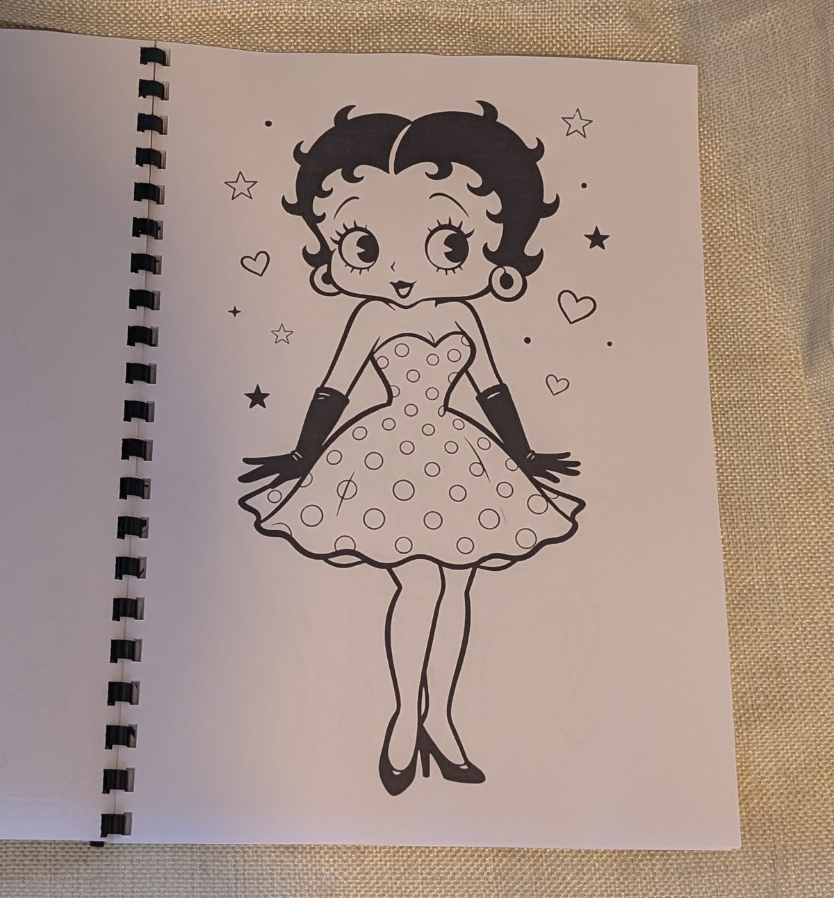 Betty Boop Colouring Book | Classic Cartoon Inspired Adult Colouring Book