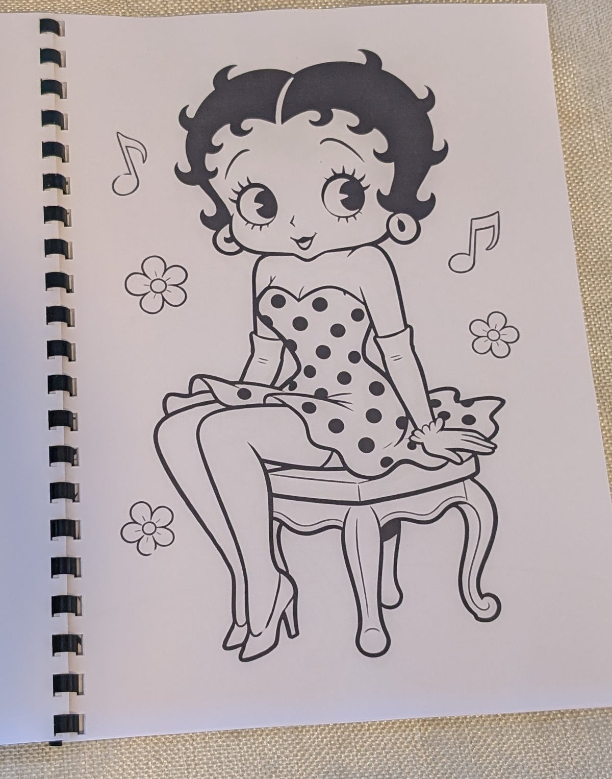 Betty Boop Colouring Book | Classic Cartoon Inspired Adult Colouring Book