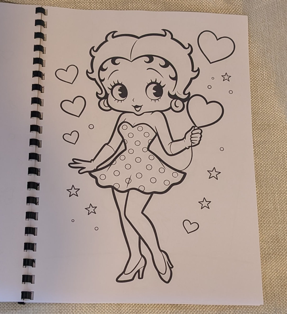 Betty Boop Colouring Book | Classic Cartoon Inspired Adult Colouring Book