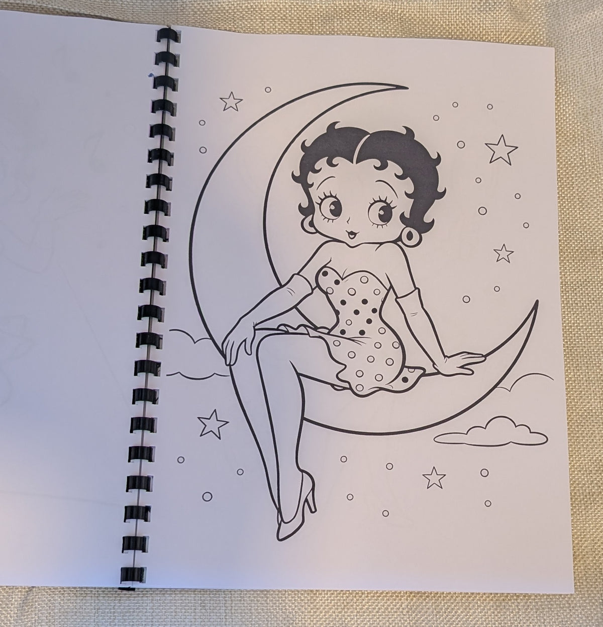 Betty Boop Colouring Book | Classic Cartoon Inspired Adult Colouring Book