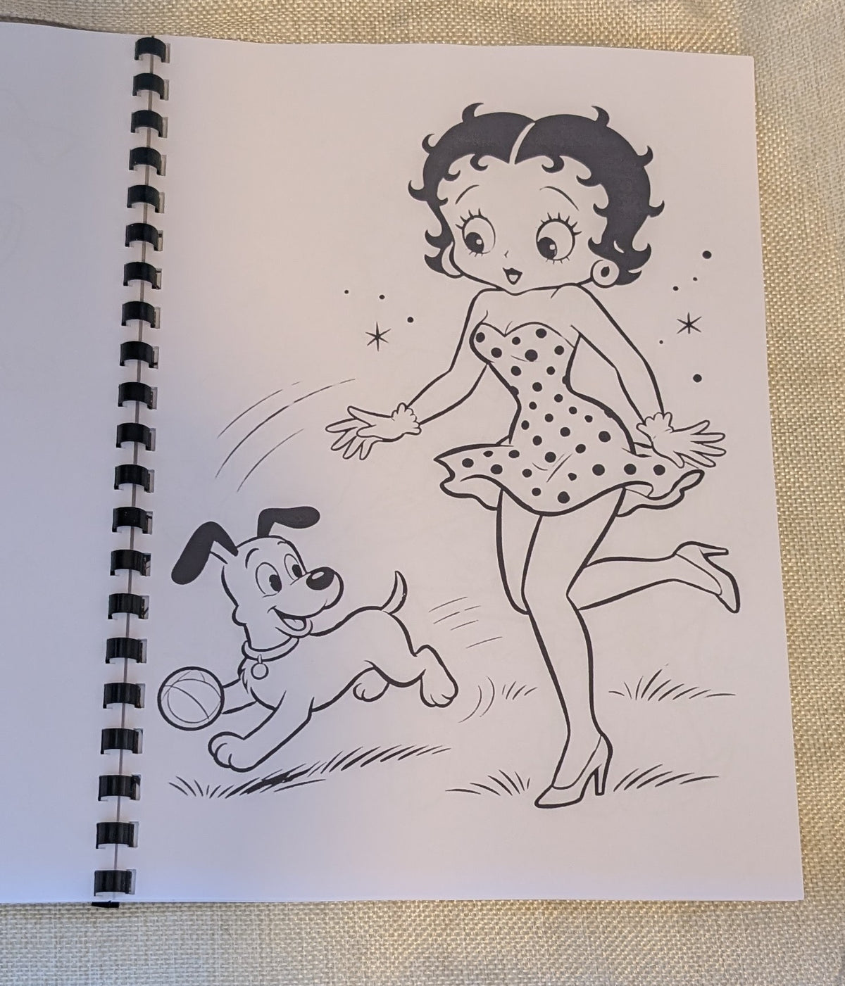Betty Boop Colouring Book | Classic Cartoon Inspired Adult Colouring Book