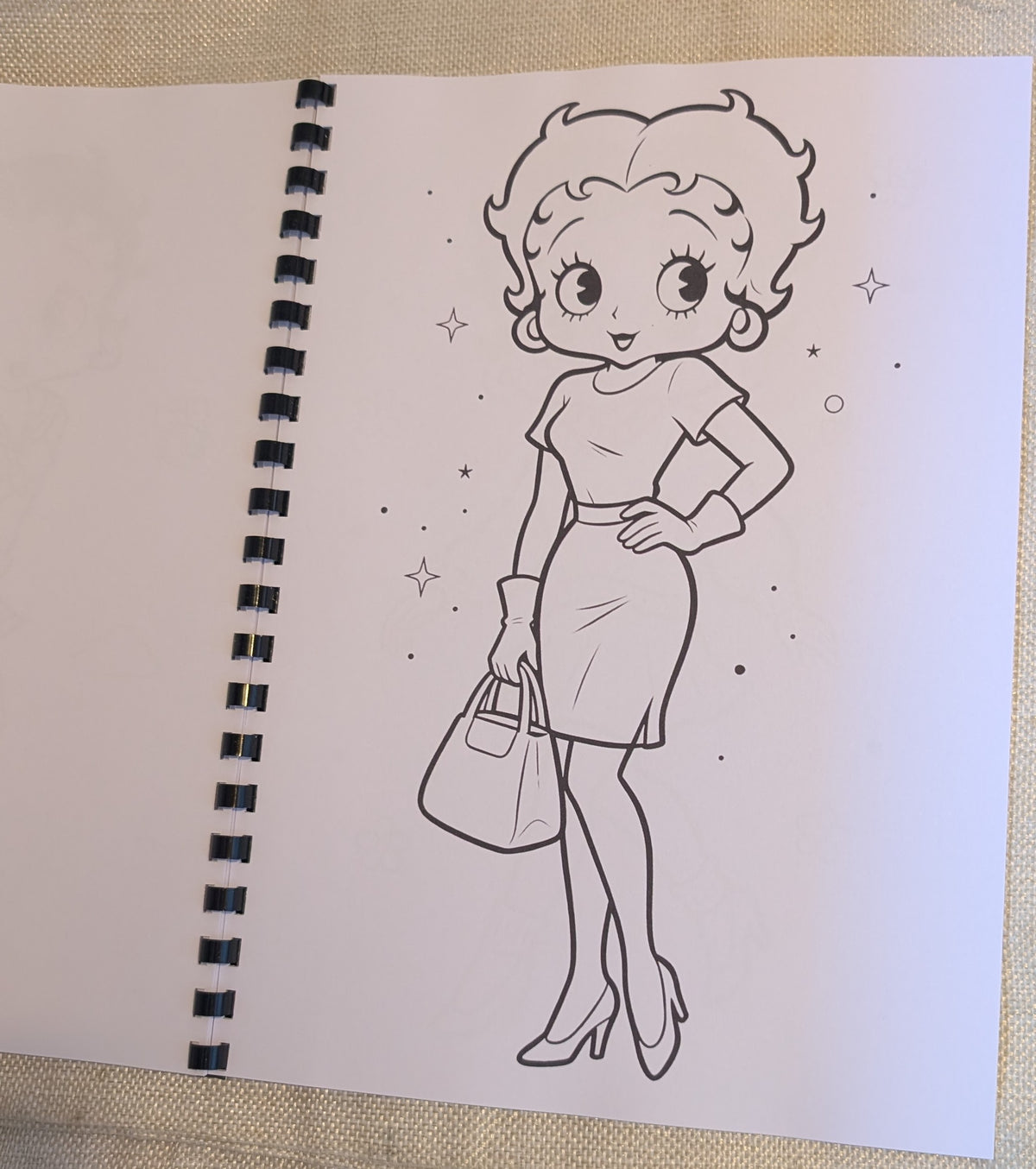 Betty Boop Colouring Book | Classic Cartoon Inspired Adult Colouring Book