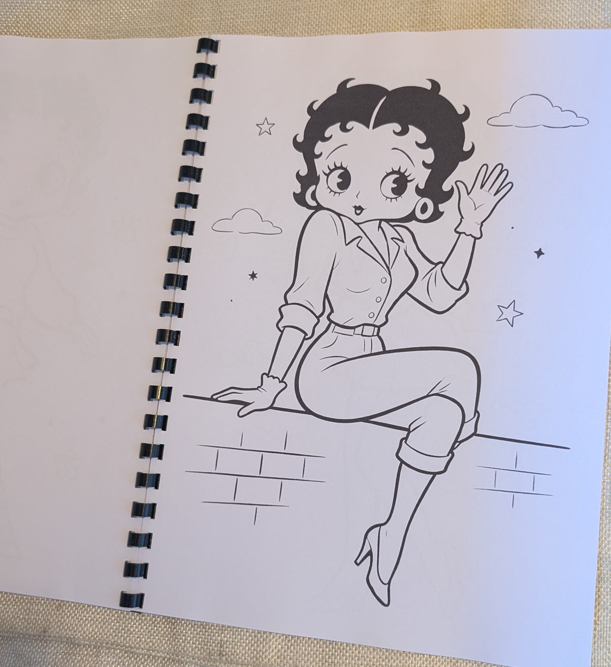 Betty Boop Colouring Book | Classic Cartoon Inspired Adult Colouring Book
