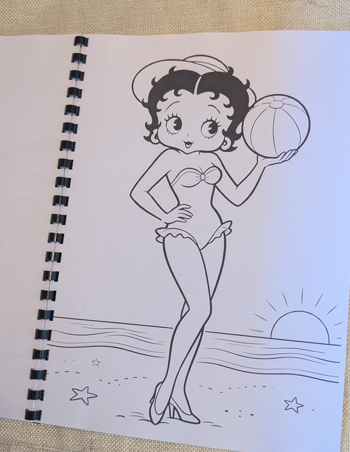 Betty Boop Colouring Book | Classic Cartoon Inspired Adult Colouring Book