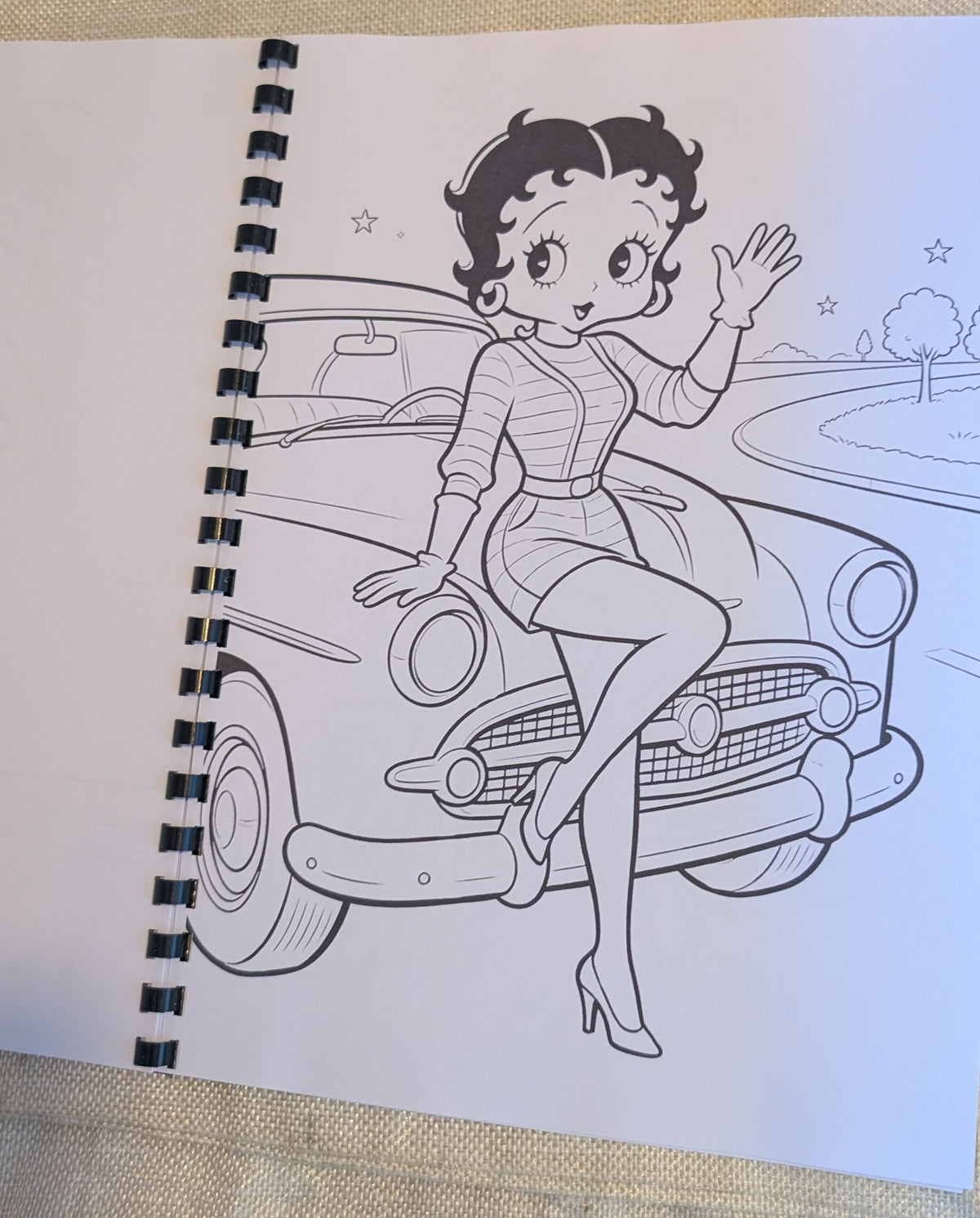 Betty Boop Colouring Book | Classic Cartoon Inspired Adult Colouring Book