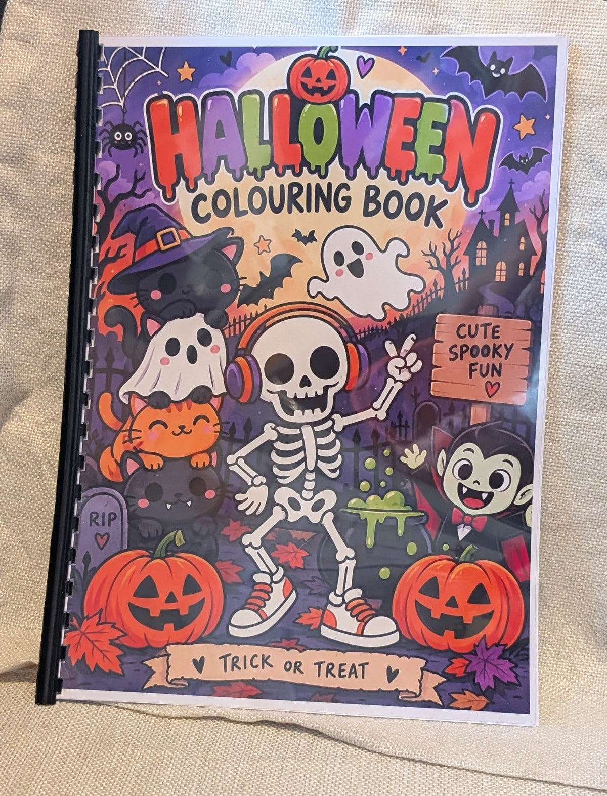 Kids Halloween Colouring Book | Spooky A4 Colouring Activity Book
