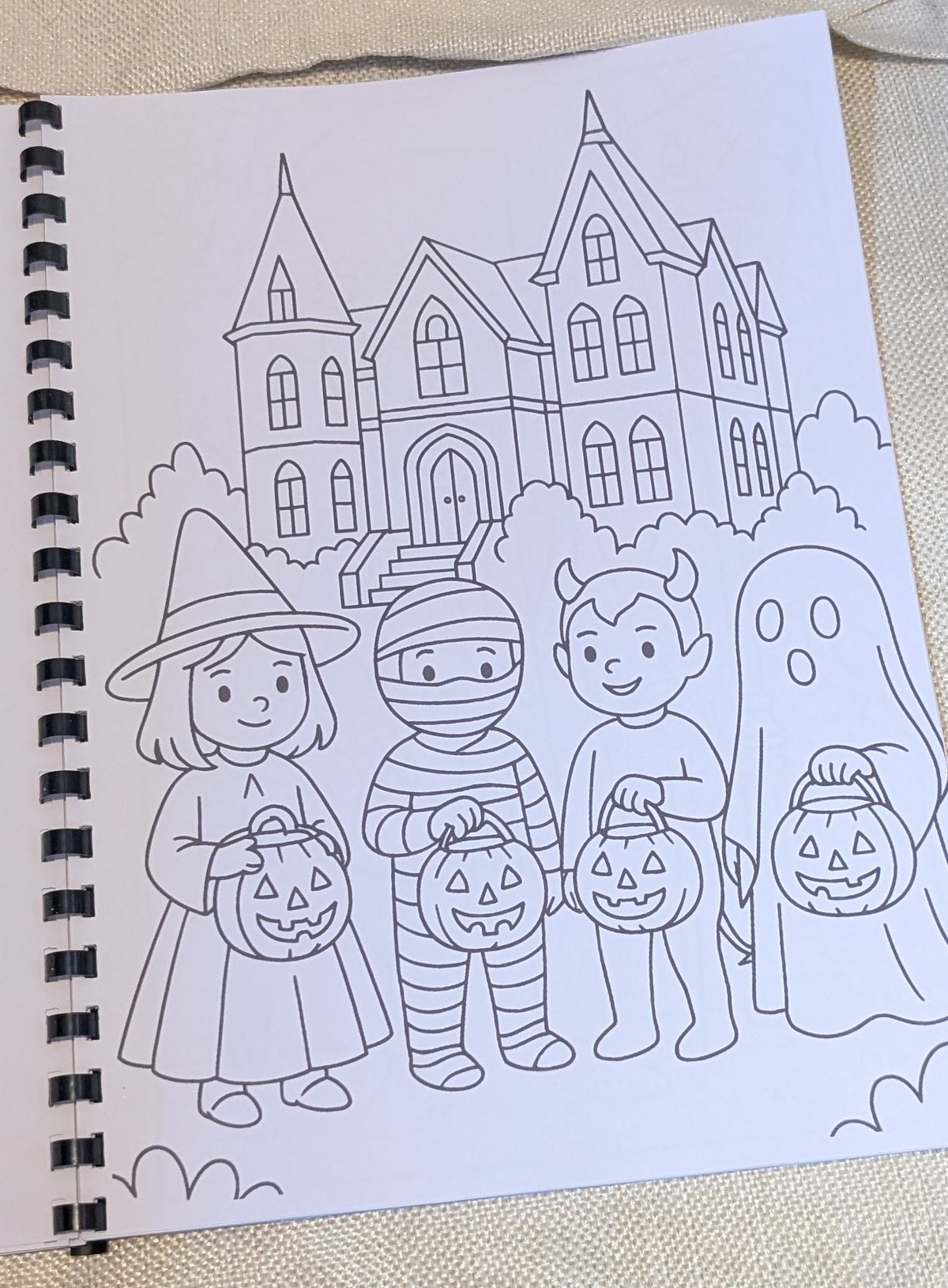 Kids Halloween Colouring Book | Spooky A4 Colouring Activity Book