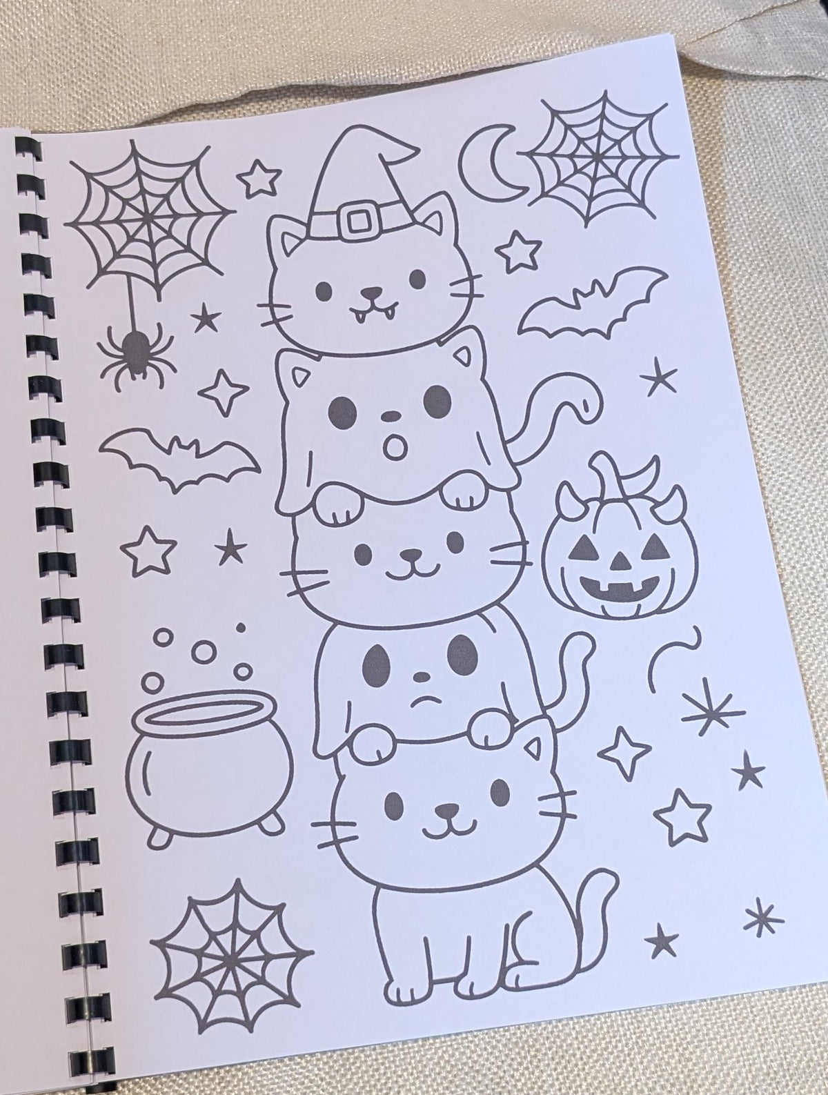 Kids Halloween Colouring Book | Spooky A4 Colouring Activity Book