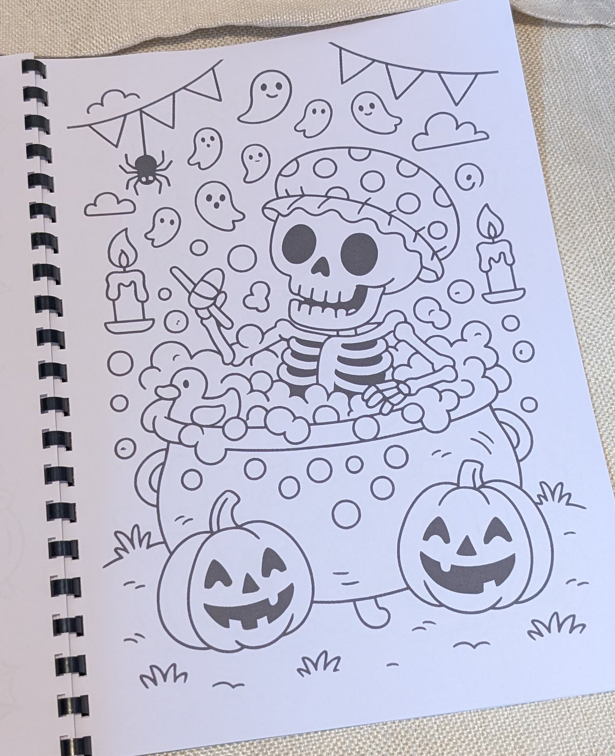 Kids Halloween Colouring Book | Spooky A4 Colouring Activity Book