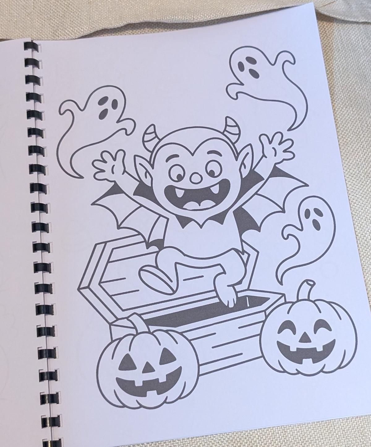 Kids Halloween Colouring Book | Spooky A4 Colouring Activity Book