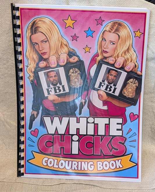 White Chicks Colouring Book | Comedy Movie Inspired Adult Colouring Book
