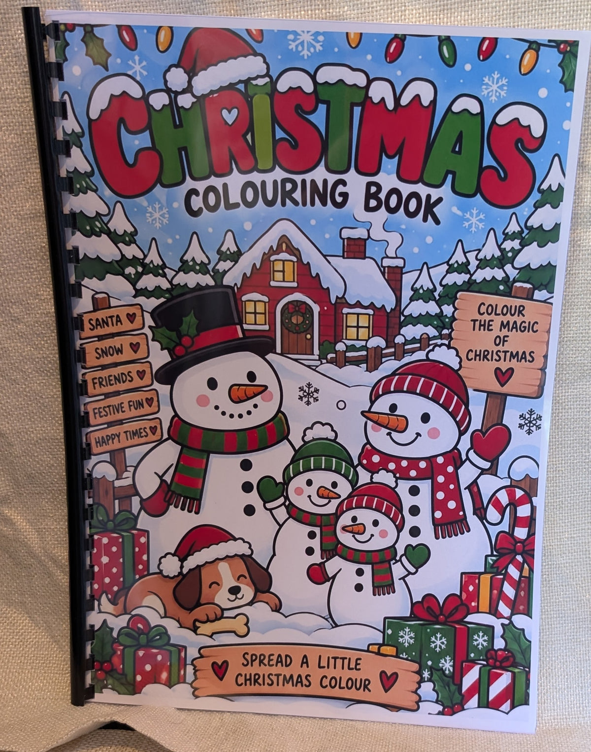 Kids Christmas Colouring Book | Festive A4 Colouring Activity Book
