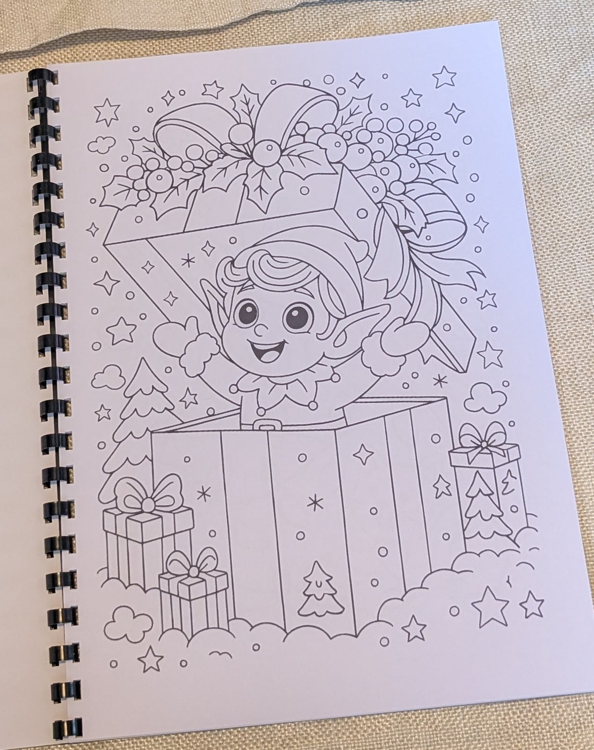 Kids Christmas Colouring Book | Festive A4 Colouring Activity Book