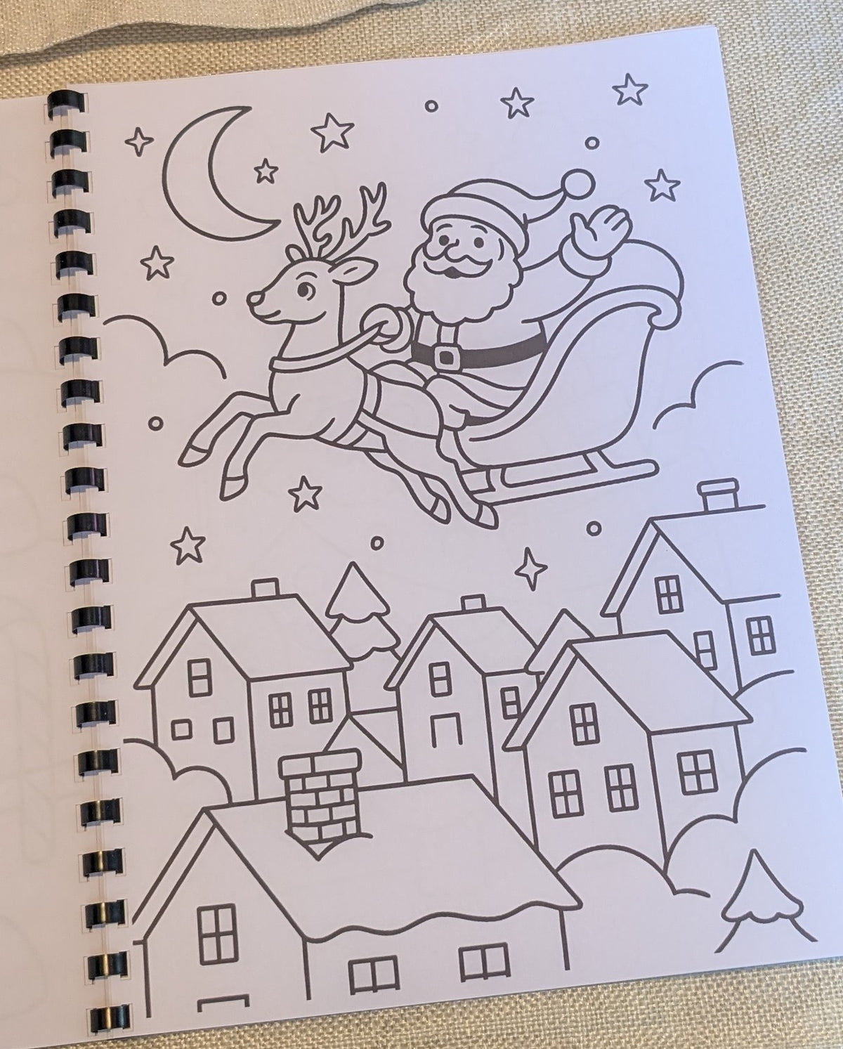 Kids Christmas Colouring Book | Festive A4 Colouring Activity Book