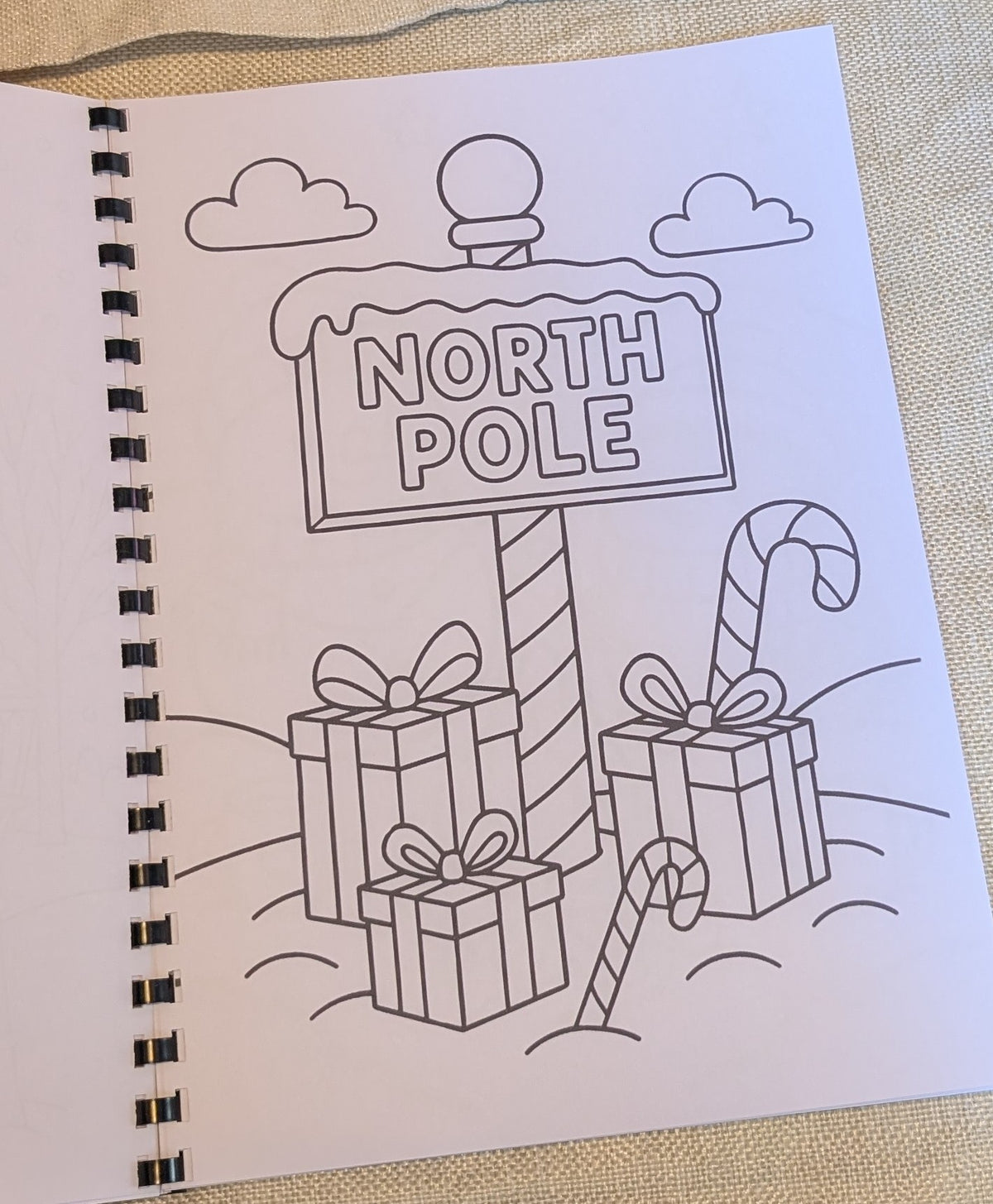 Kids Christmas Colouring Book | Festive A4 Colouring Activity Book
