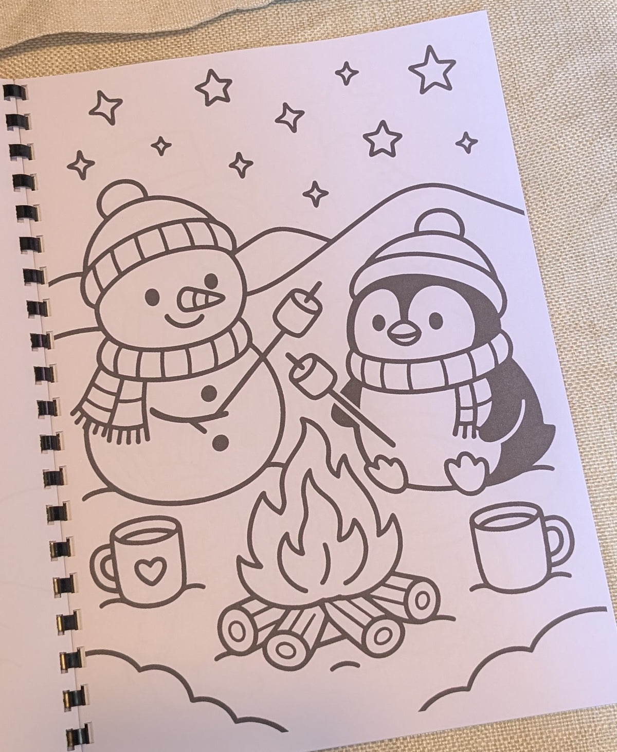 Kids Christmas Colouring Book | Festive A4 Colouring Activity Book
