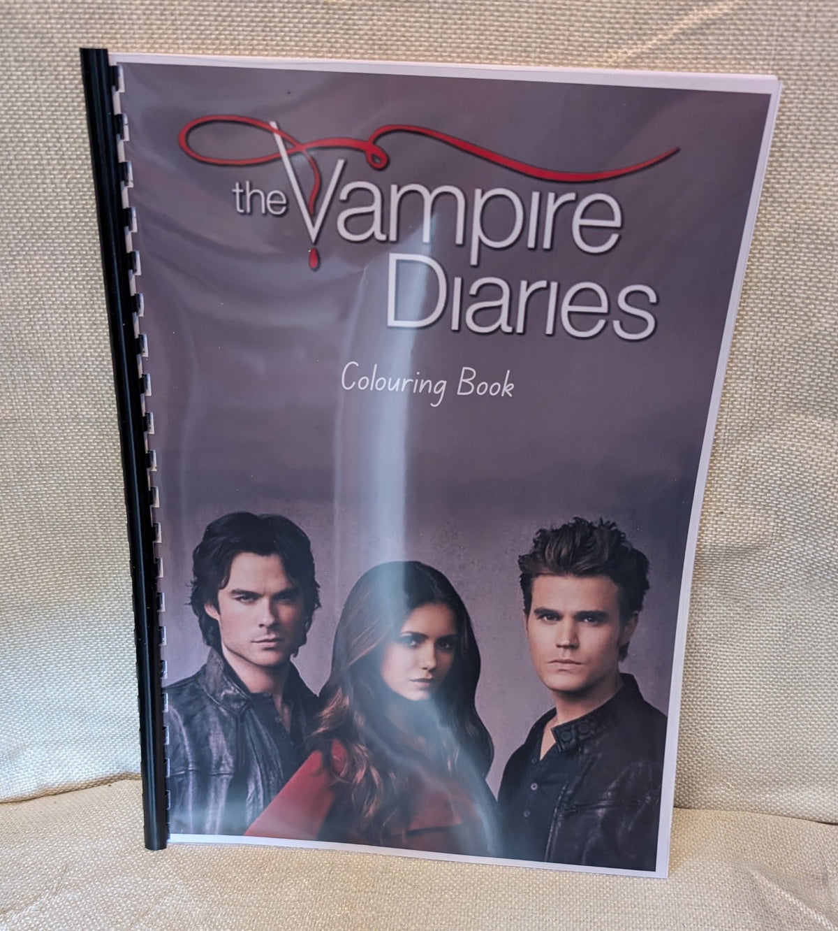 The Vampire Diaries colouring book cover
